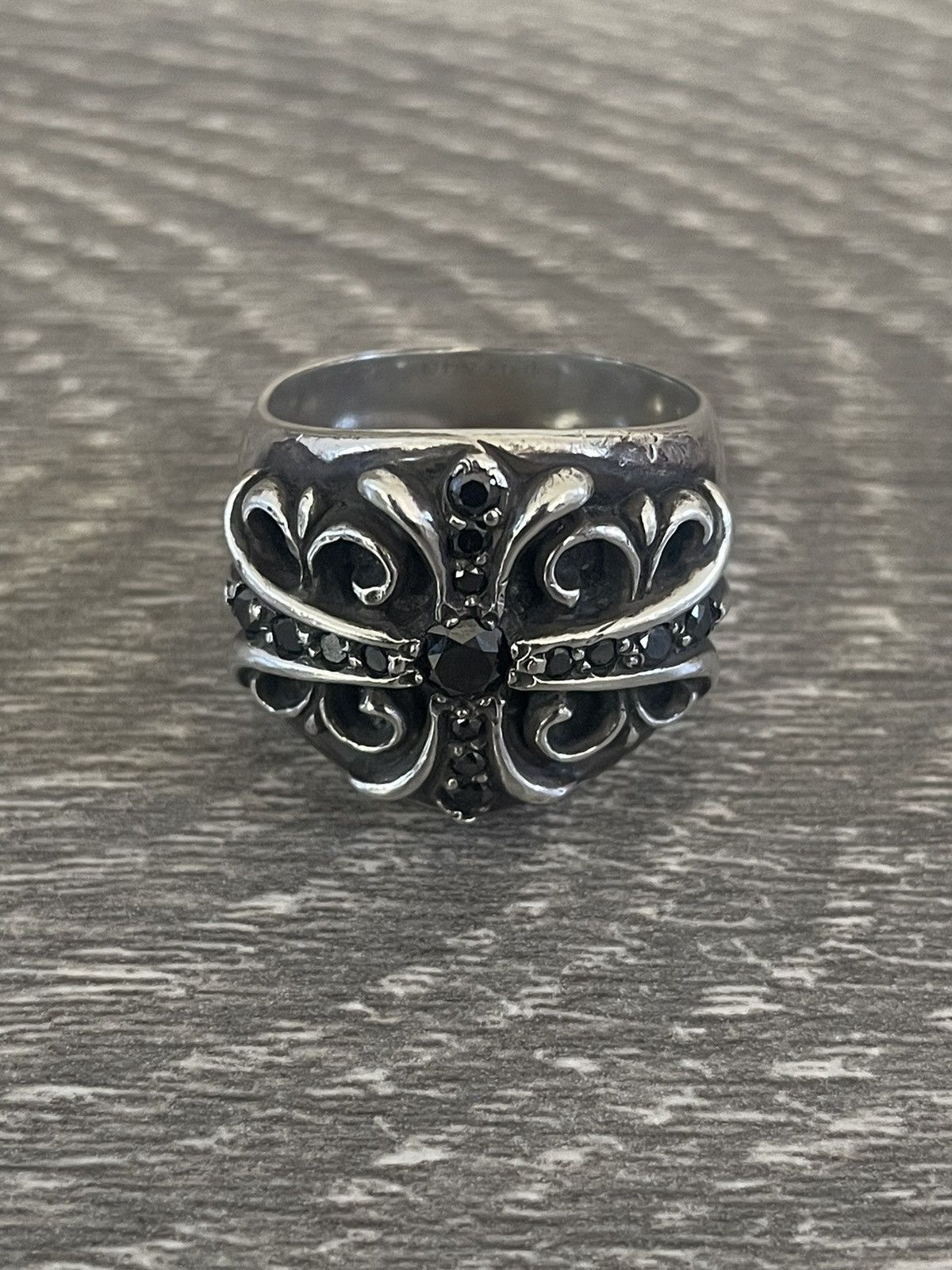 Chrome Hearts Chrome Hearts Black Diamond Keeper Ring Size 10 