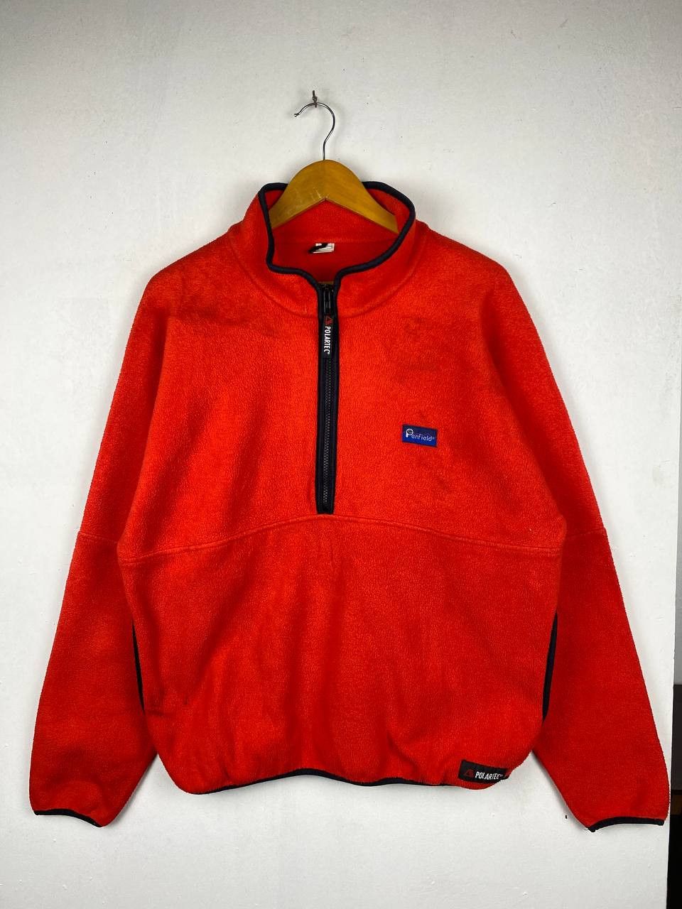 image of Made In USA x Penfield Vintage Penfield Fleece Jacket Half Zipper in Red, Men's (Size Large)