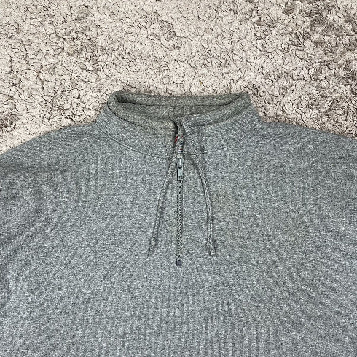 Vintage Vintage Jerzees Blank Half Zipper Sweatshirt Size US L / EU 52-54 / 3 - 5 Thumbnail
