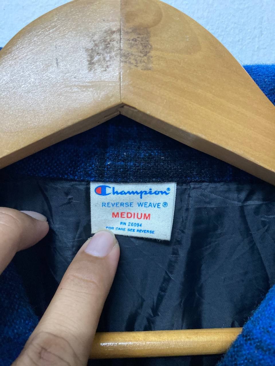 Champion Vintage Champion reverse weave Woolrich Jacket Distressed Size US M / EU 48-50 / 2 - 2 Thumbnail