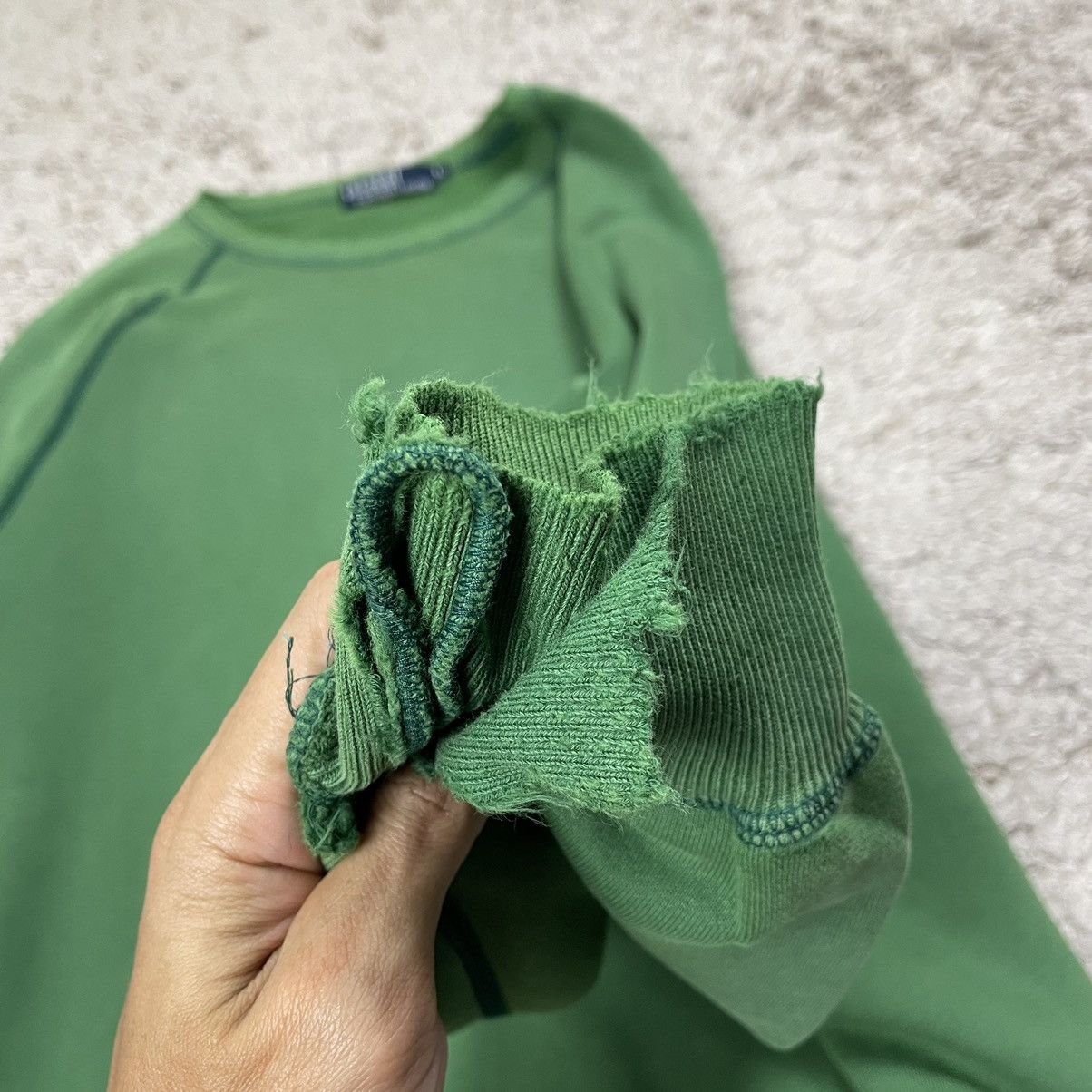 Vintage ‼️DISTRESS‼️Vintage Polo Ralph Lauren Sweatshirt Size US L / EU 52-54 / 3 - 9 Thumbnail