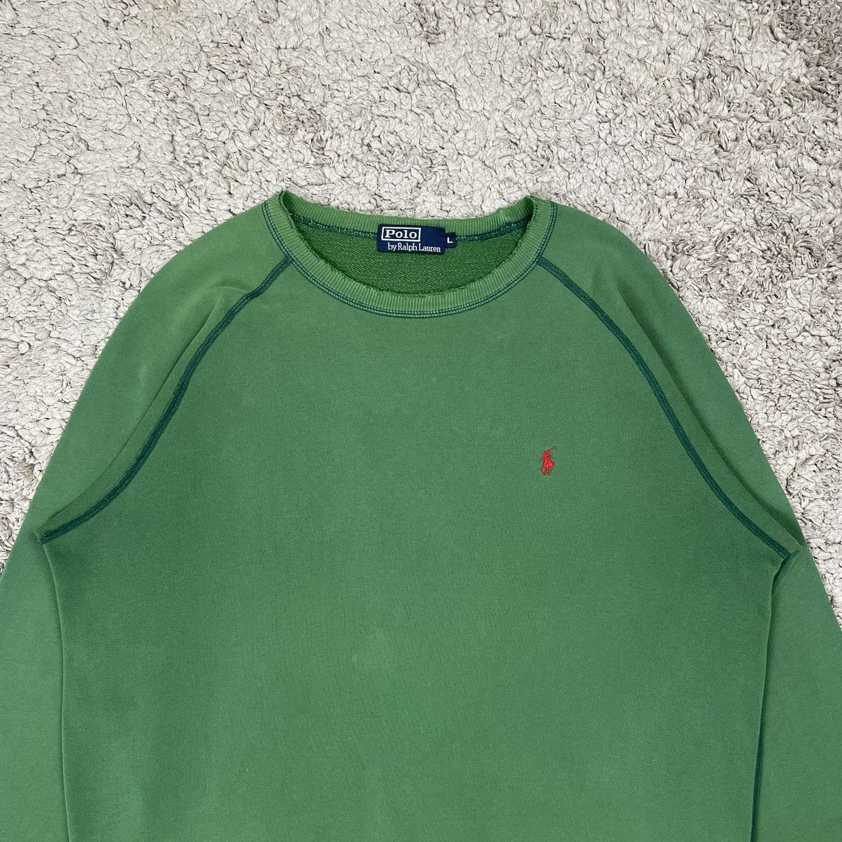Vintage ‼️DISTRESS‼️Vintage Polo Ralph Lauren Sweatshirt Size US L / EU 52-54 / 3 - 4 Thumbnail