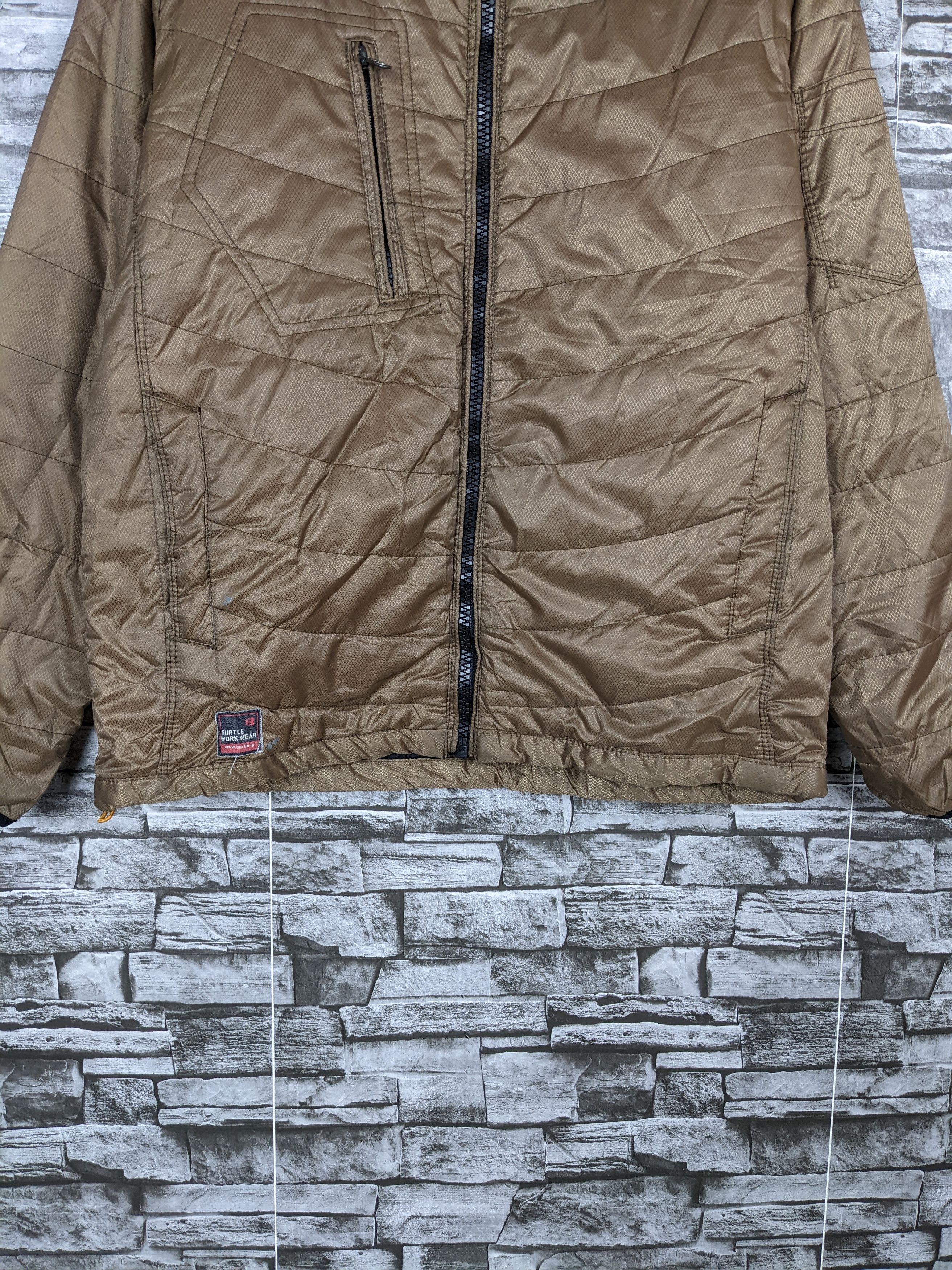 Japanese Brand Vintage Burtle Work Wear Light Jacket Puffer Coat Size US L / EU 52-54 / 3 - 4 Thumbnail
