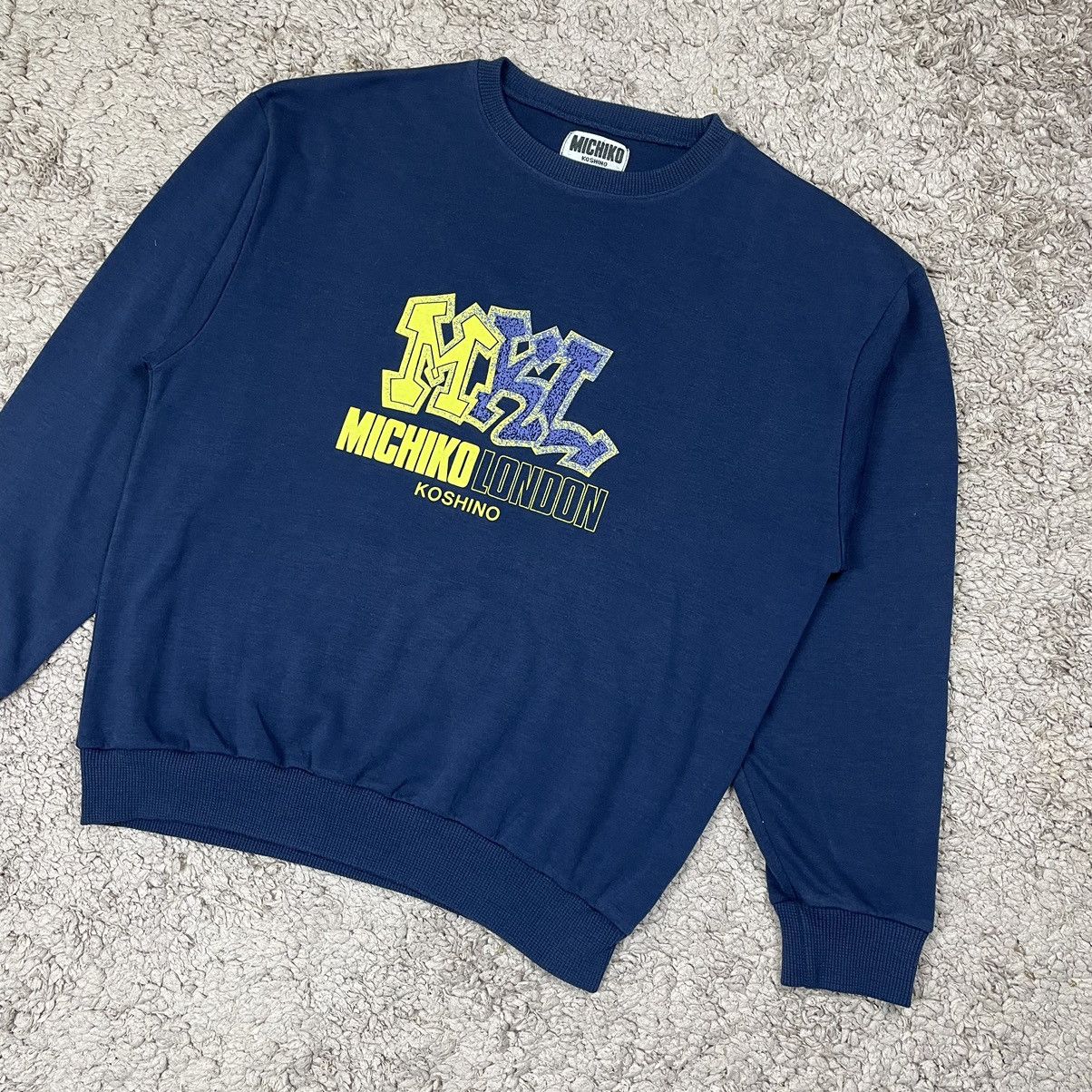Designer Vintage Michiko Koshino London Sweatshirt Size US L / EU 52-54 / 3 - 4 Thumbnail