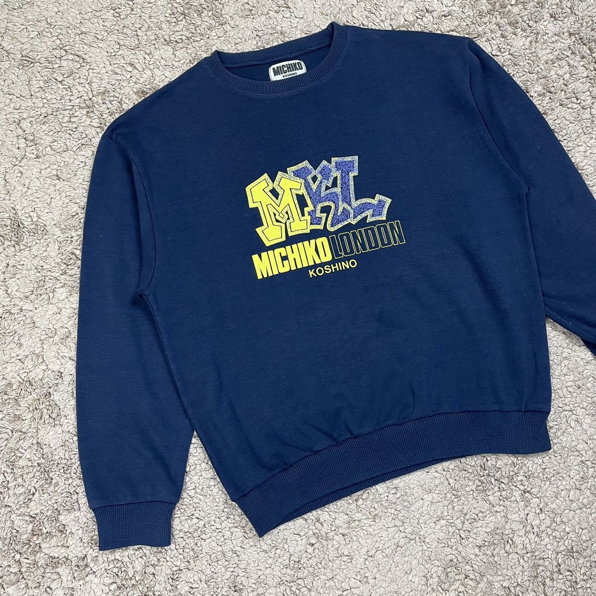Designer Vintage Michiko Koshino London Sweatshirt Size US L / EU 52-54 / 3 - 3 Thumbnail