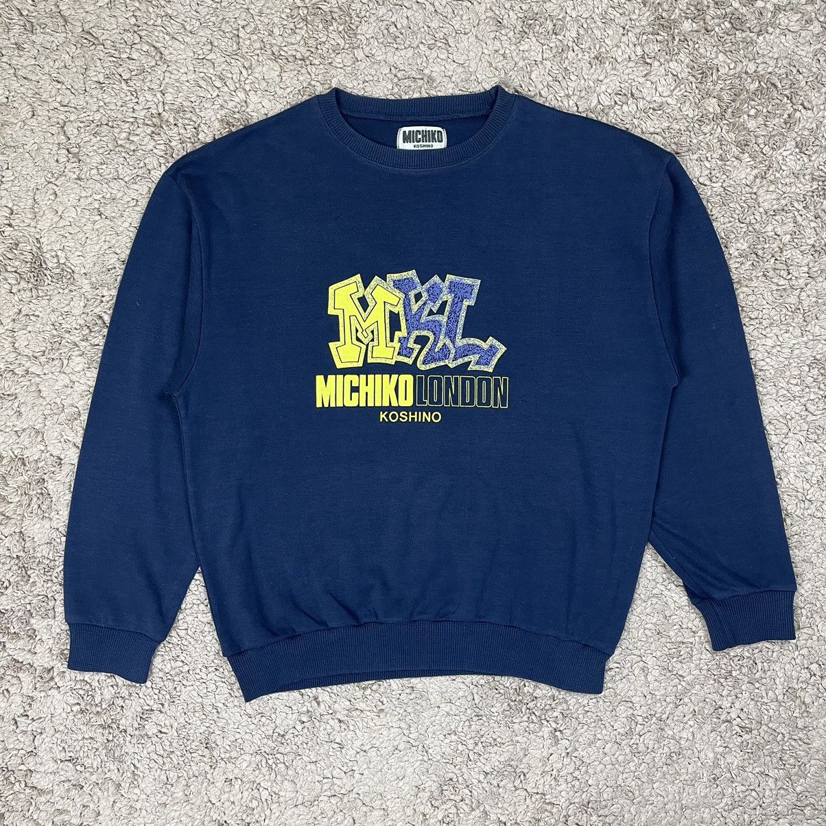 Designer Vintage Michiko Koshino London Sweatshirt Size US L / EU 52-54 / 3 - 1 Thumbnail