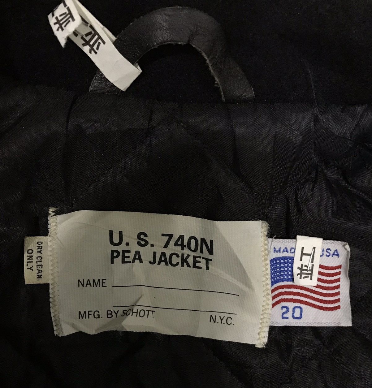 Vintage U.S 740N PEA JACKET MFG. BY SCHOTT Size US M / EU 48-50 / 2 - 10 Thumbnail