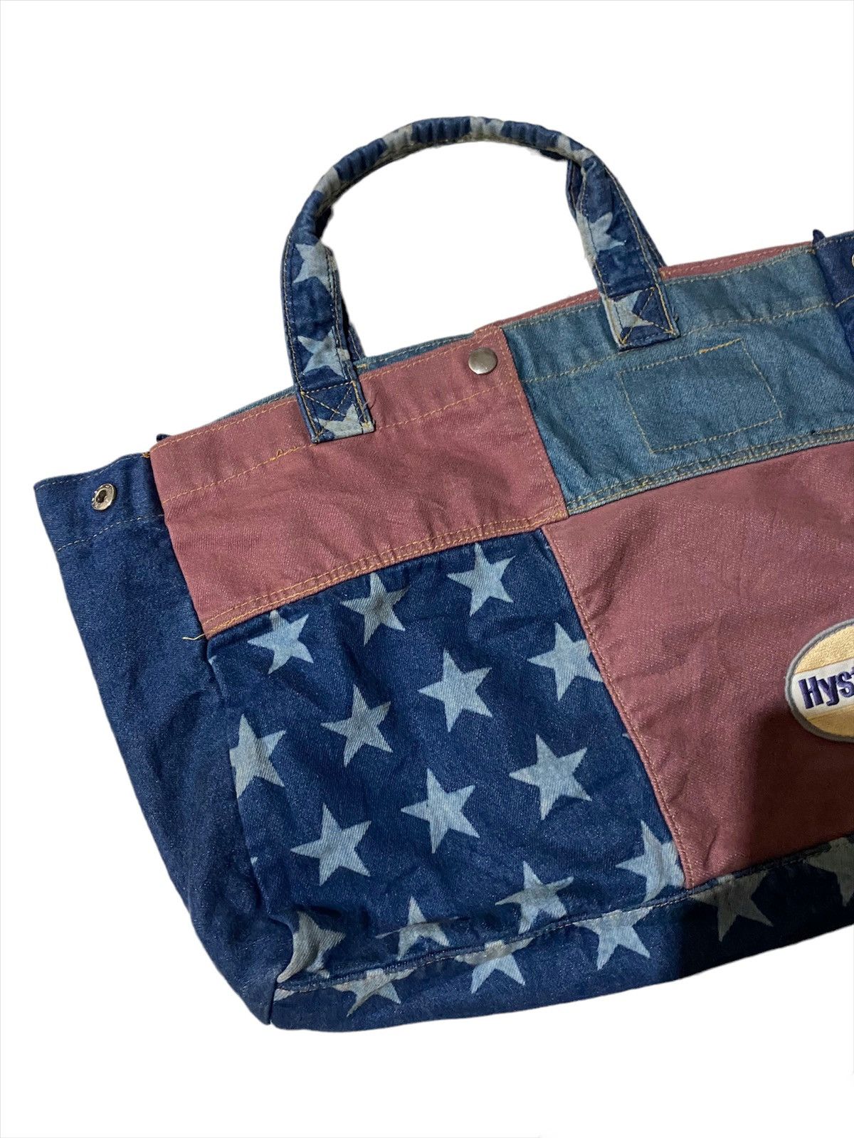 Hysteric Glamour 💥FinalDrop💥Vintage Hysteric Glamour Denim Patchwork Tote Bag Size ONE SIZE - 3 Thumbnail