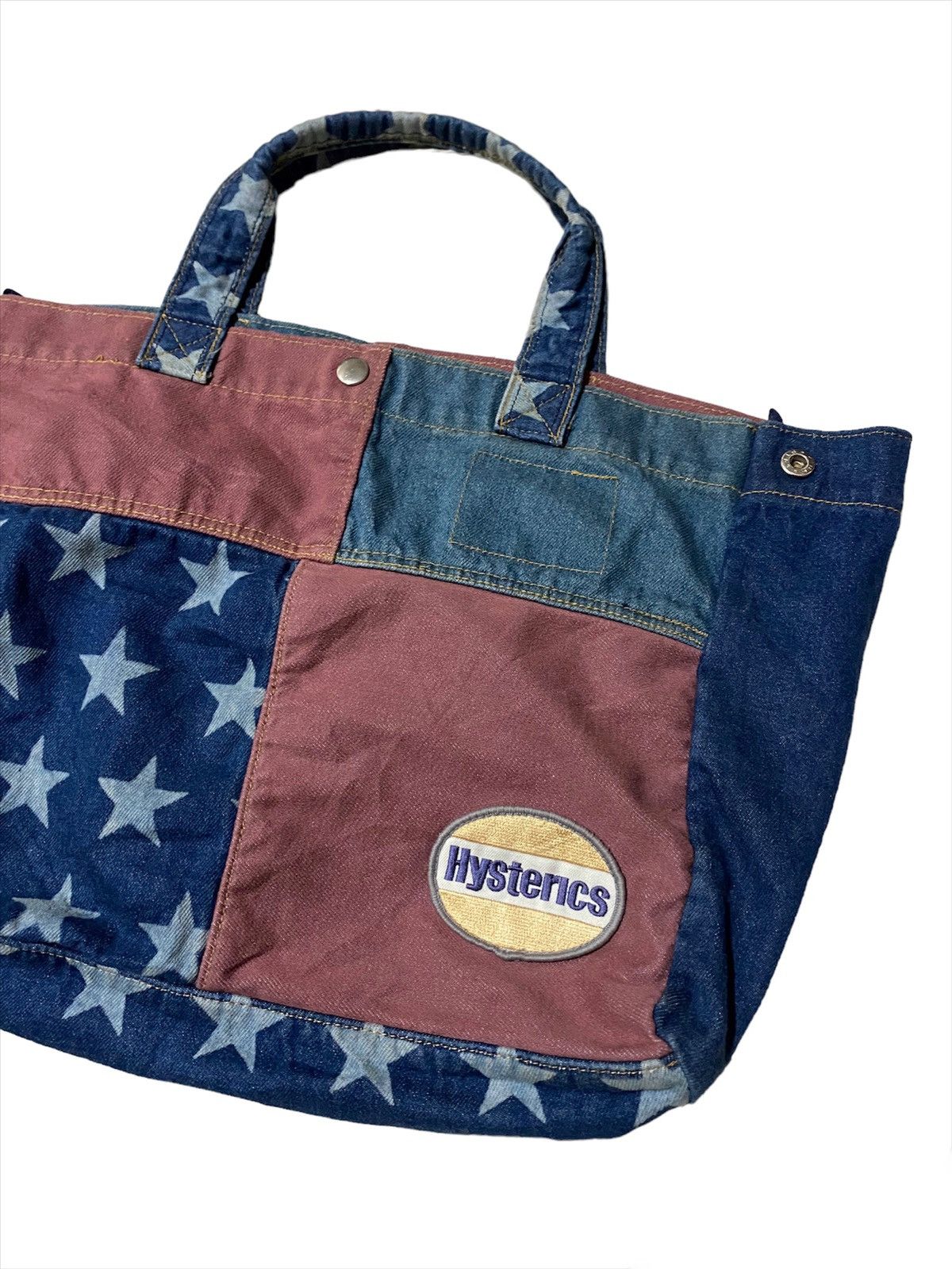 Hysteric Glamour 💥FinalDrop💥Vintage Hysteric Glamour Denim Patchwork Tote Bag Size ONE SIZE - 1 Thumbnail