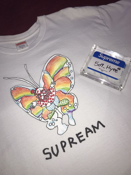 Supreme hot sale butterfly tee