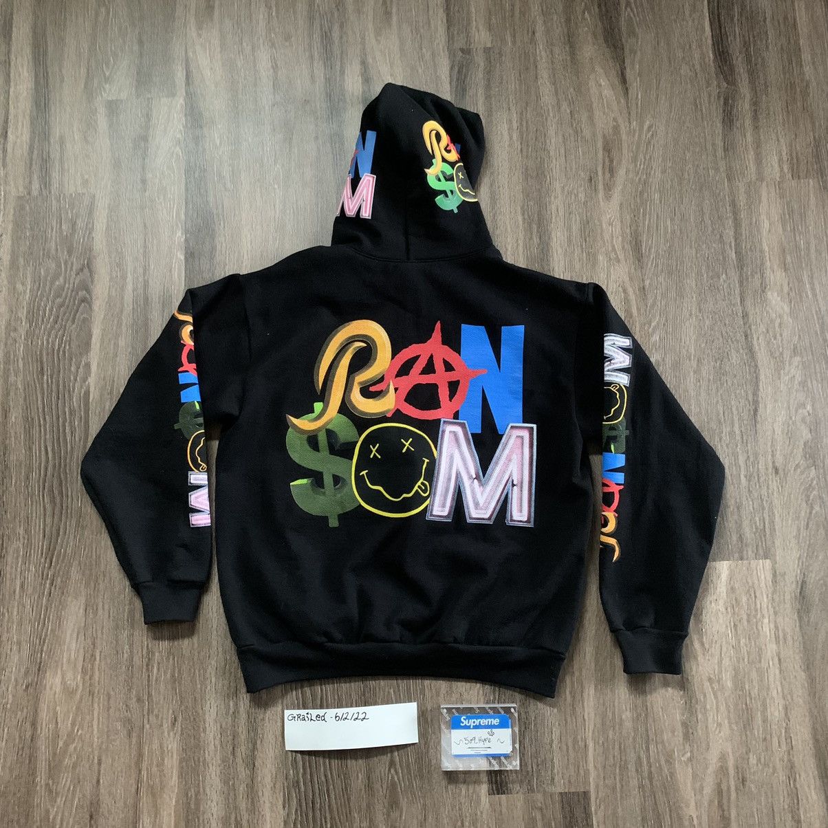 Ransom Clothing Cuff Boys Ransom Anarchy Hoodie Size US L / EU 52-54 / 3 - 2 Thumbnail