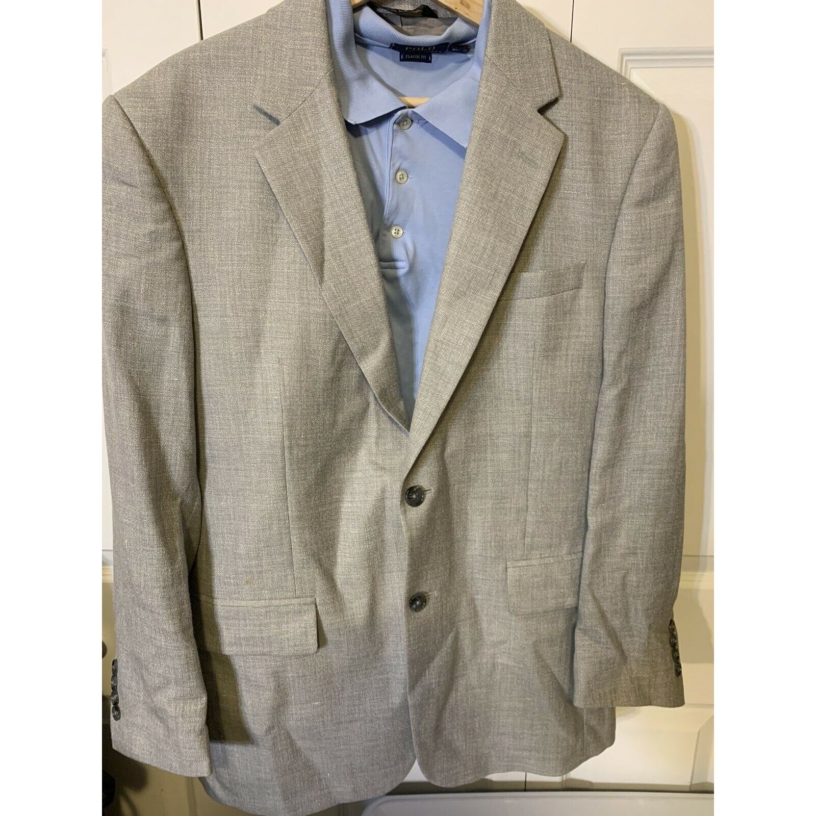 Jos. A. Bank Jos A Bank Men’s Sz 41R Linen Wool Sport Coat Blazer Jacket Size 40R - 5 Thumbnail