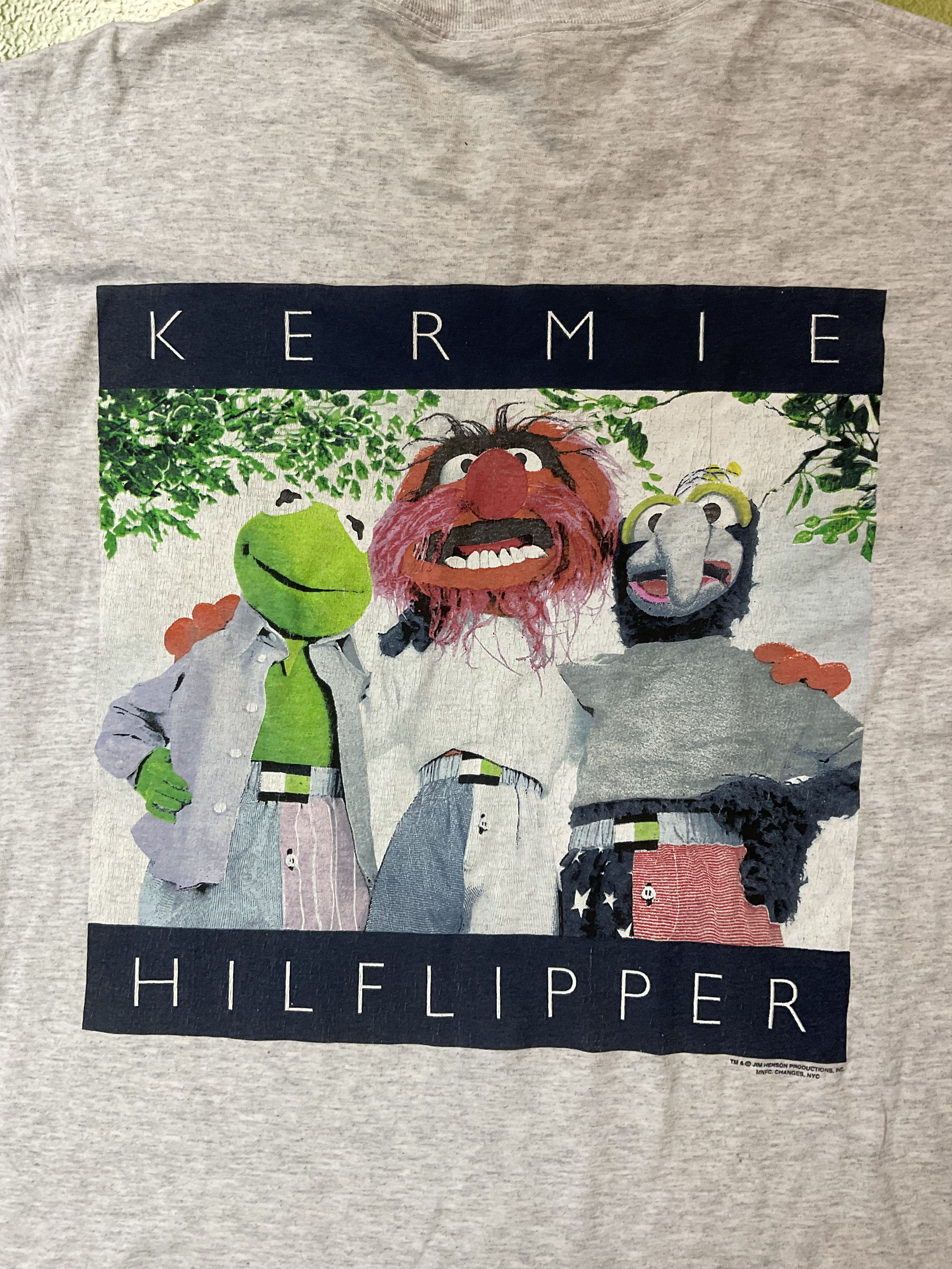Cartoon Network Vintage 90s Kermie Hilflipper T-Shirt Hilfiger Parody Size US M / EU 48-50 / 2 - 4 Thumbnail