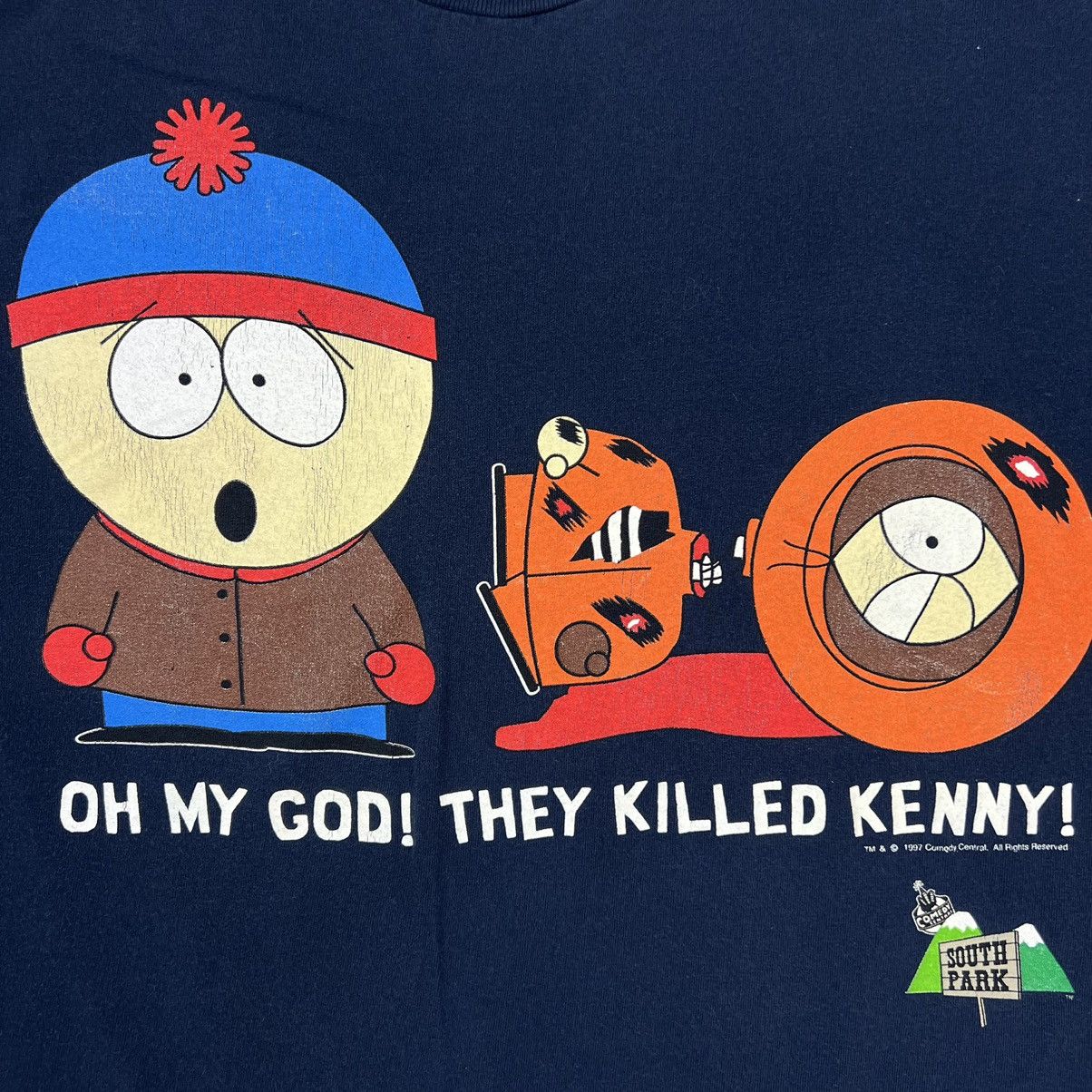 Cartoon Network Vintage 1997 South Park T Shirt My God They Killed Kenny Tee Size US XL / EU 56 / 4 - 2 Thumbnail