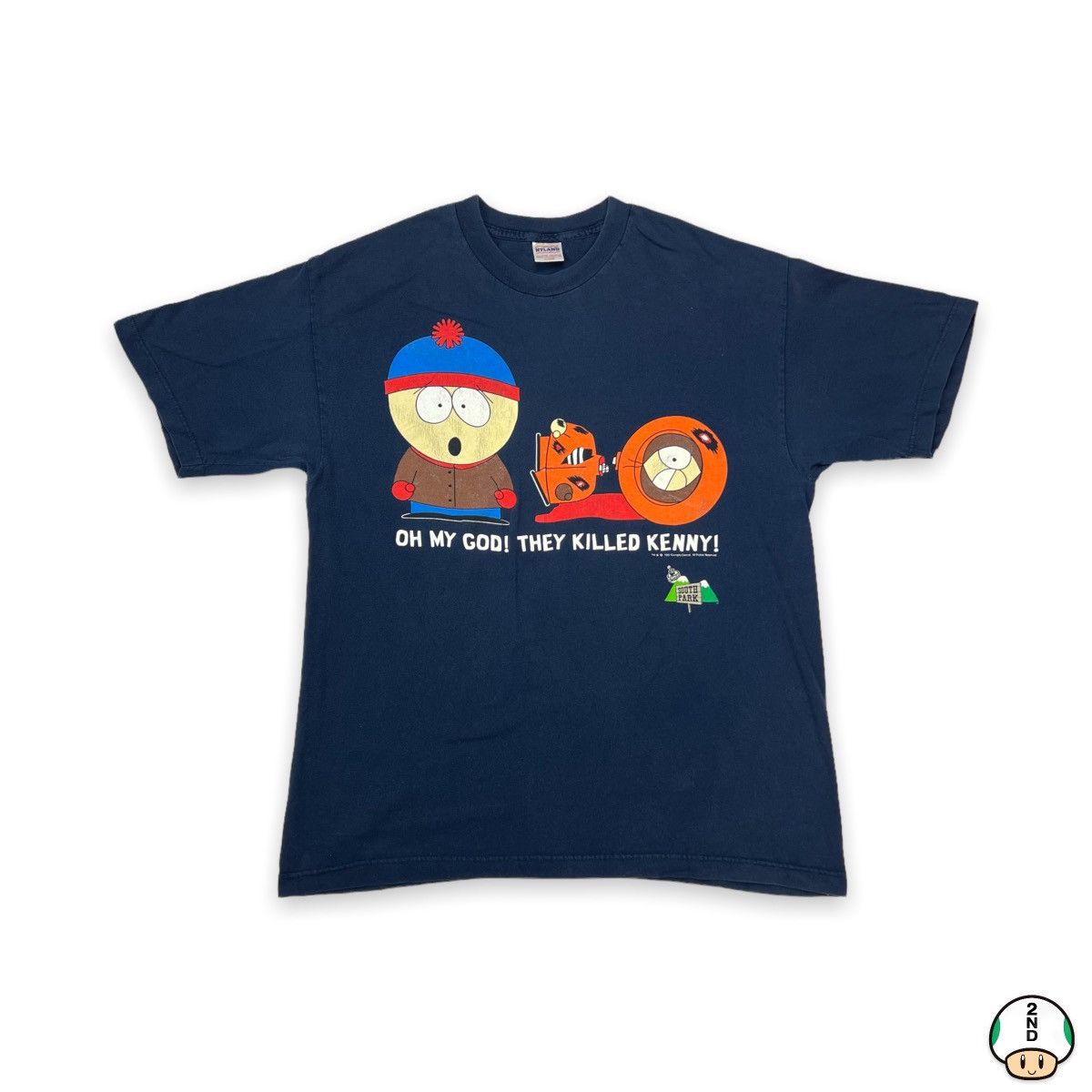 Cartoon Network Vintage 1997 South Park T Shirt My God They Killed Kenny Tee Size US XL / EU 56 / 4 - 1 Thumbnail