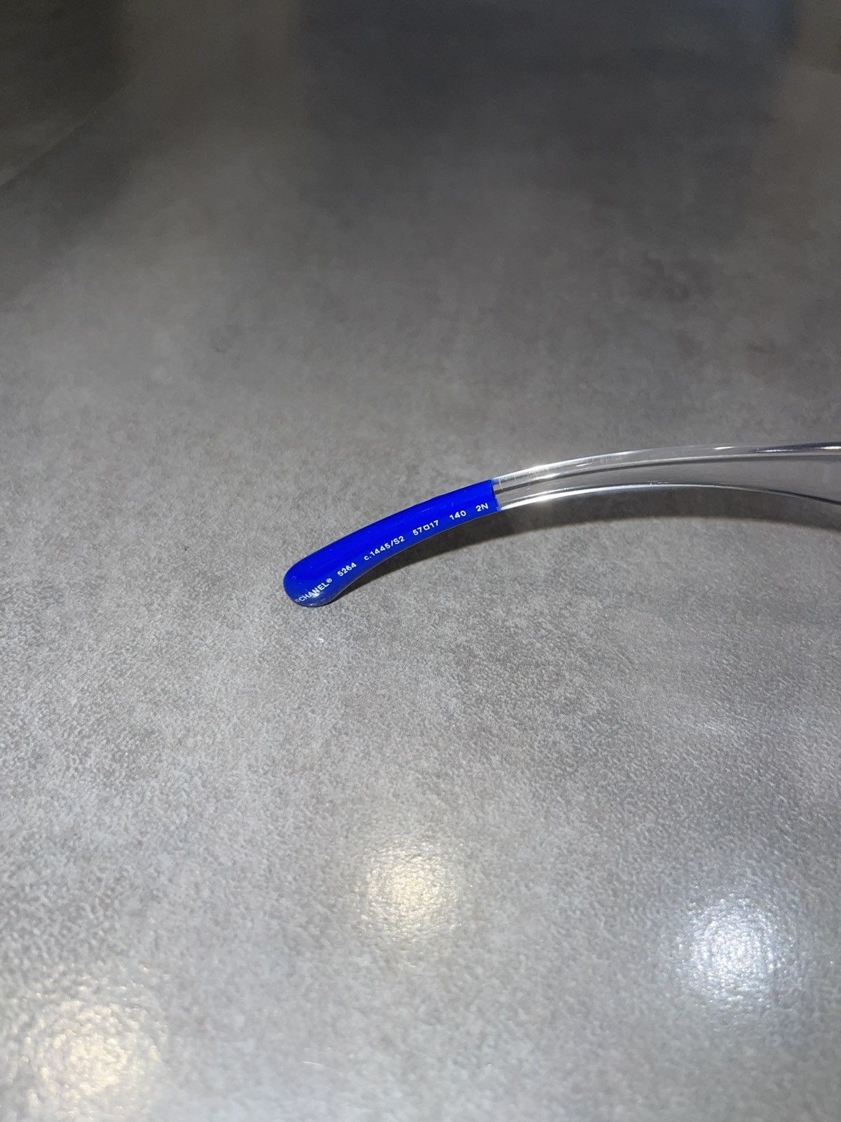 Chanel Chanel 5264 C.1445/S2 Blue Transparent Cobain Sunglasses Size ONE SIZE - 13 Thumbnail