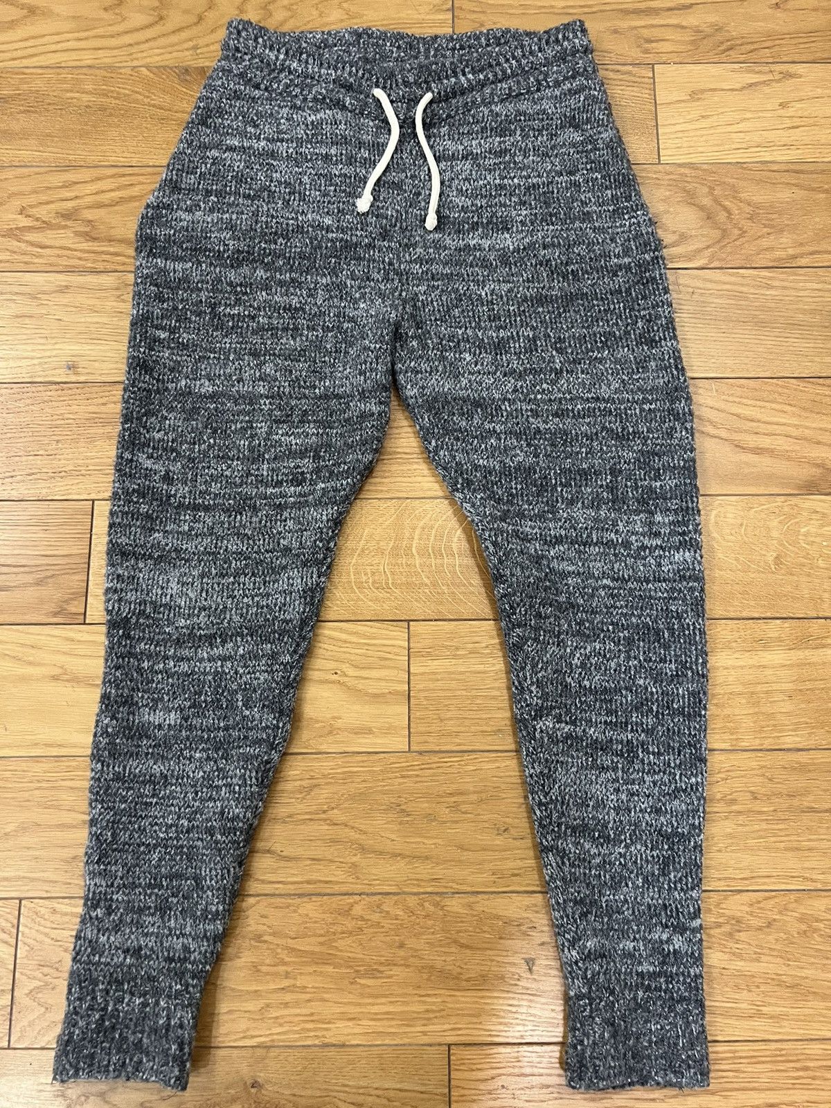 image of John Elliott Grey Melange Sweatpants Joggers in Dark Grey Melange, Men's (Size 34)