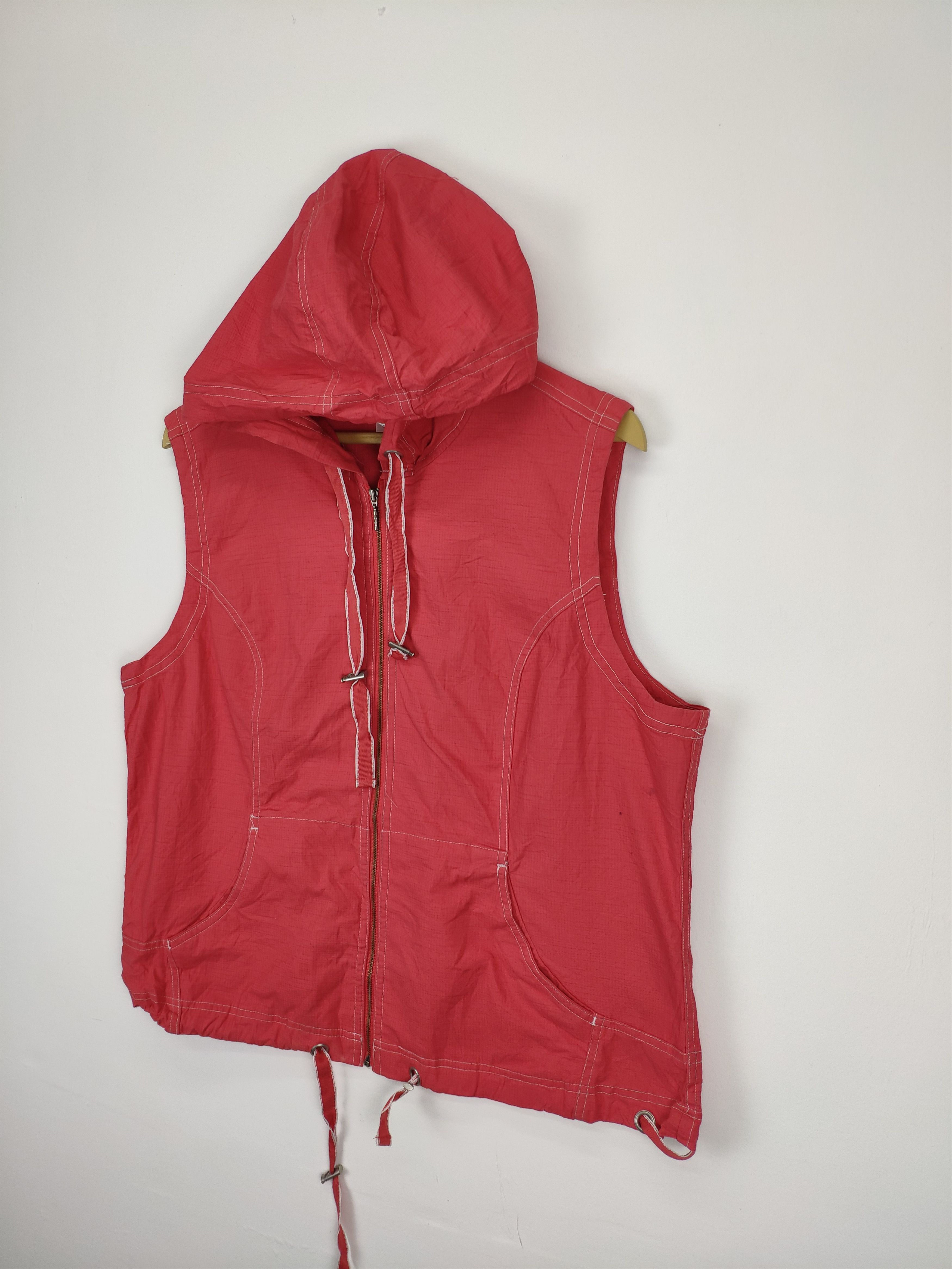 Japanese Brand × Vintage Vintage Hooded Vest by Christopher Bank Size US M / EU 48-50 / 2 - 2 Thumbnail