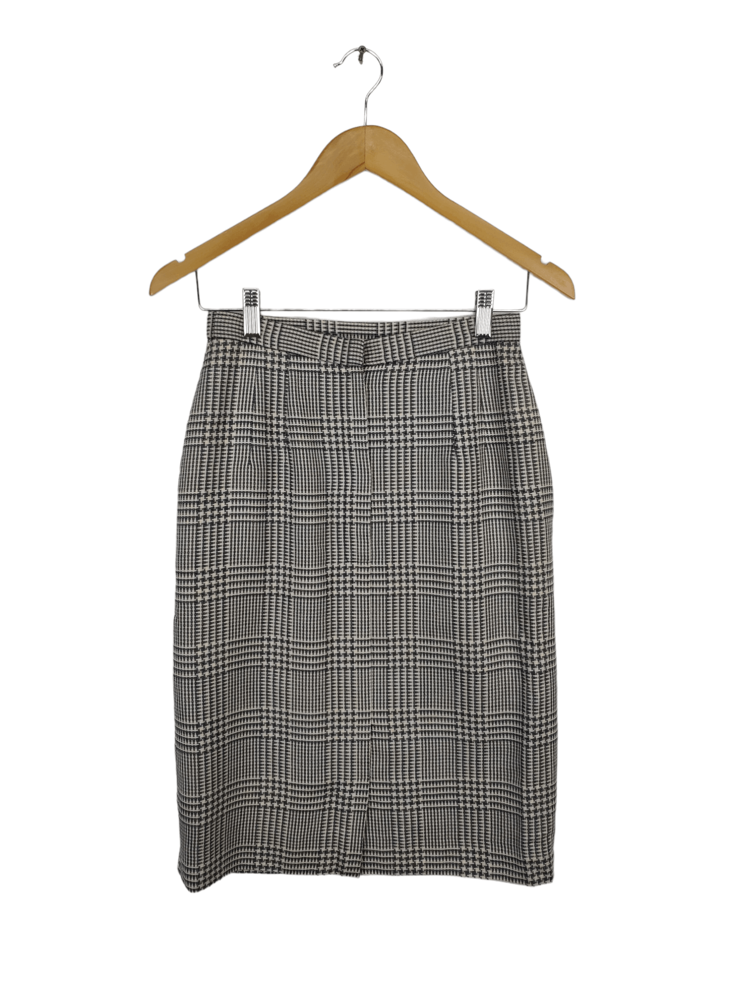 The Unbranded Brand × Vintage Vintage Unbranded Midi Skirt Houndstooth Size 26" / US 2 / IT 38 - 2 Thumbnail