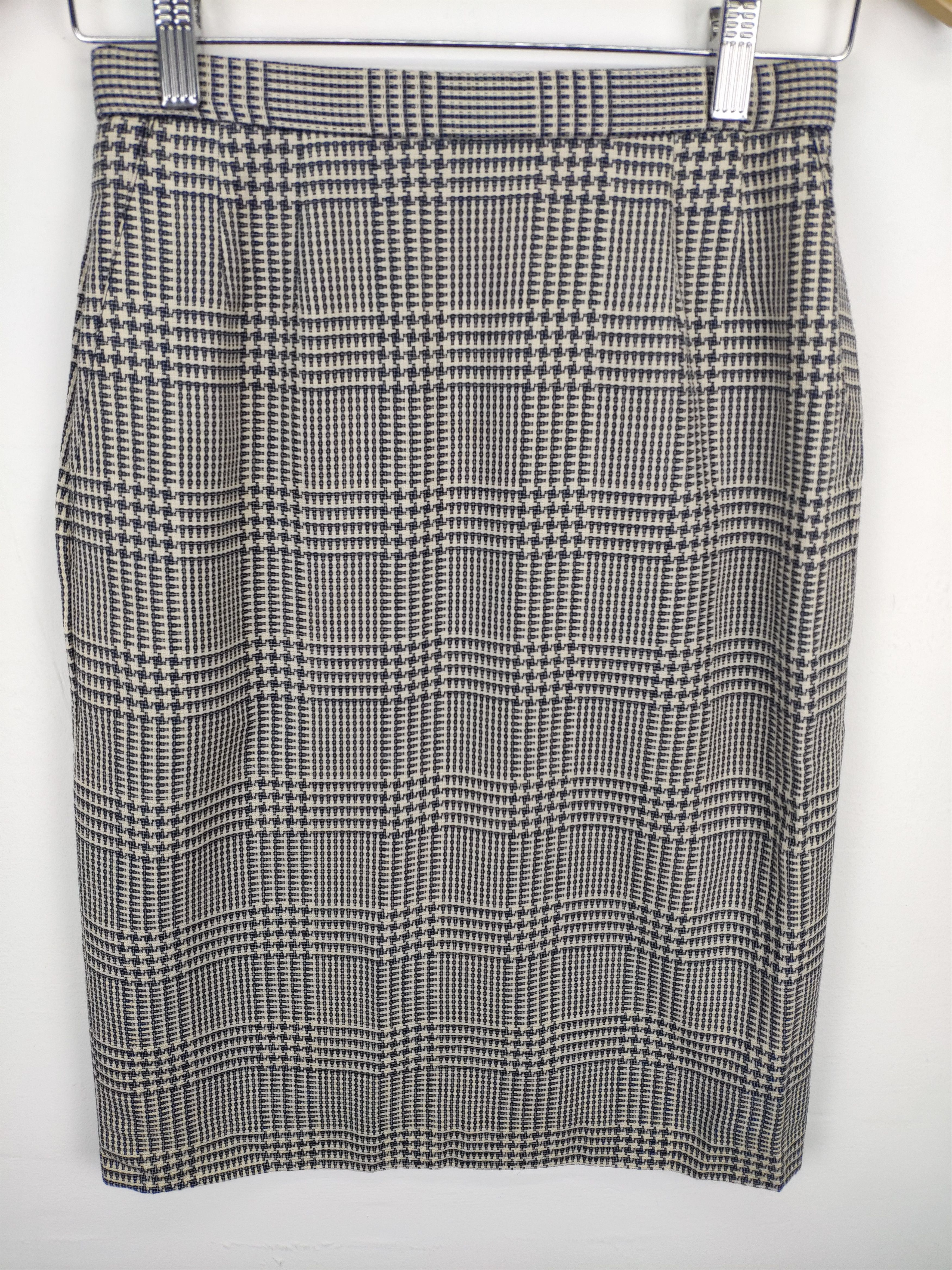 The Unbranded Brand × Vintage Vintage Unbranded Midi Skirt Houndstooth Size 26" / US 2 / IT 38 - 3 Thumbnail