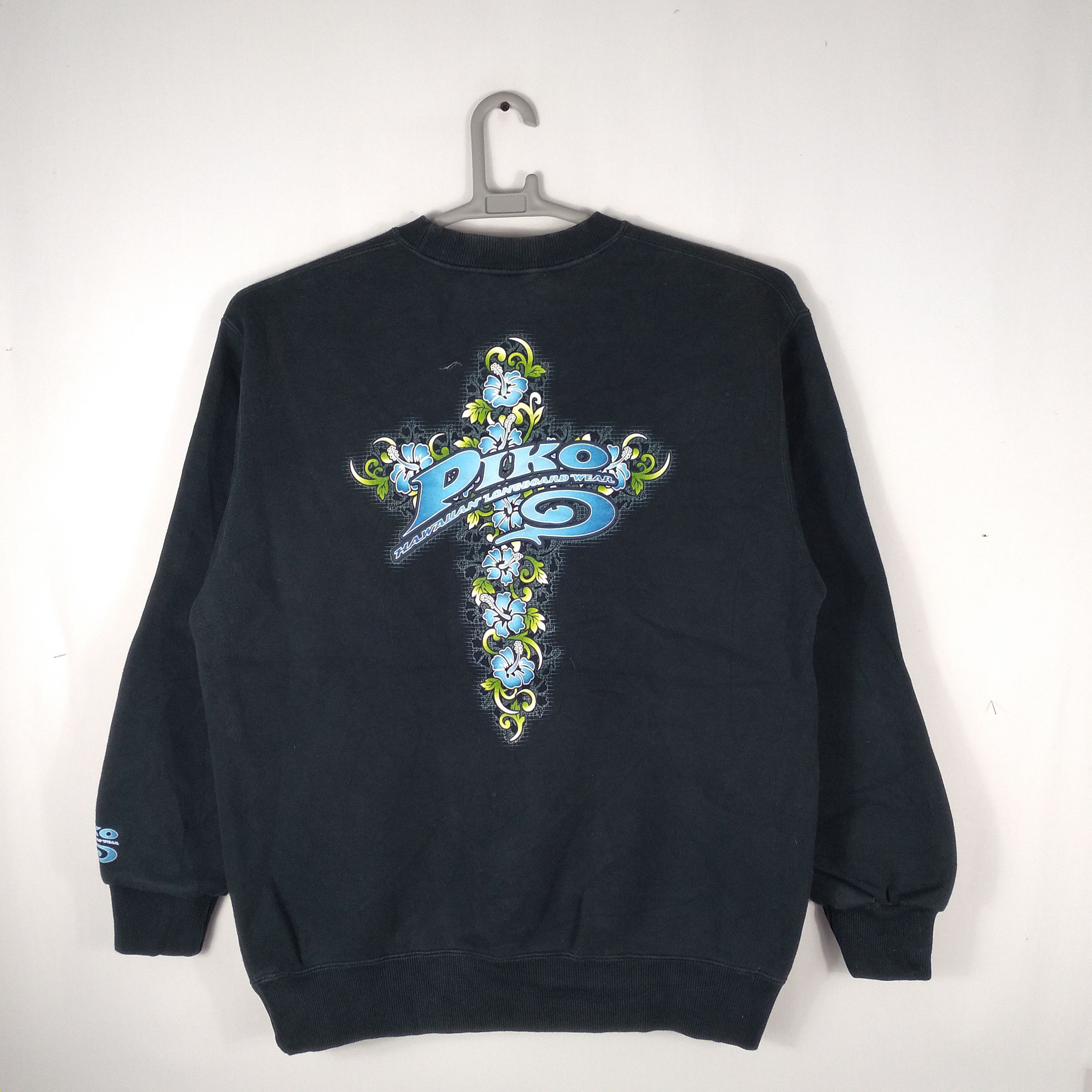 Vintage Vintage Piko Big Print Cross Style Sweatshirts Size US M / EU 48-50 / 2 - 1 Thumbnail