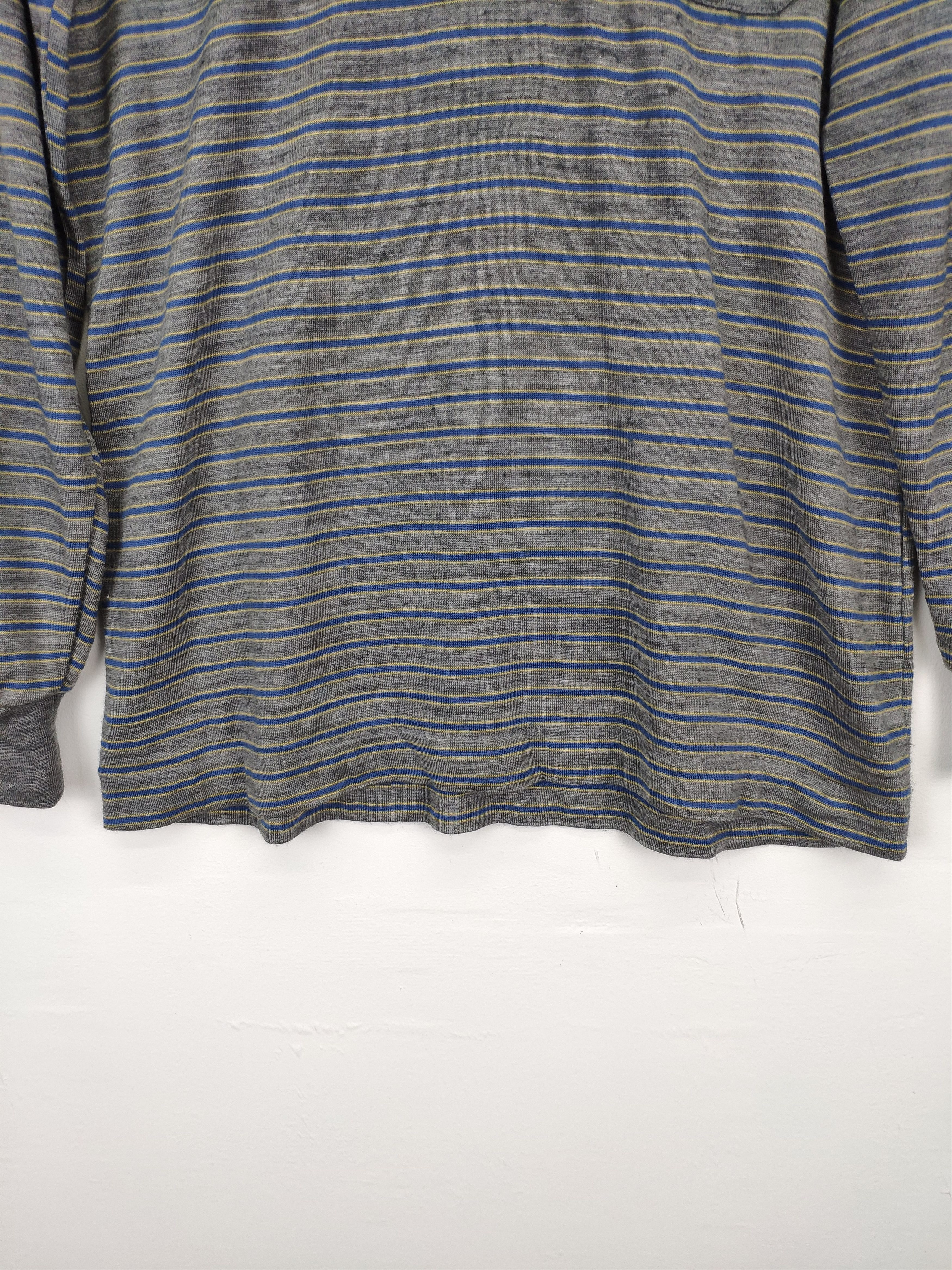 Japanese Brand Vintage Wool Polo Shirt Long Sleeve Troy Bros Size US S / EU 44-46 / 1 - 6 Thumbnail