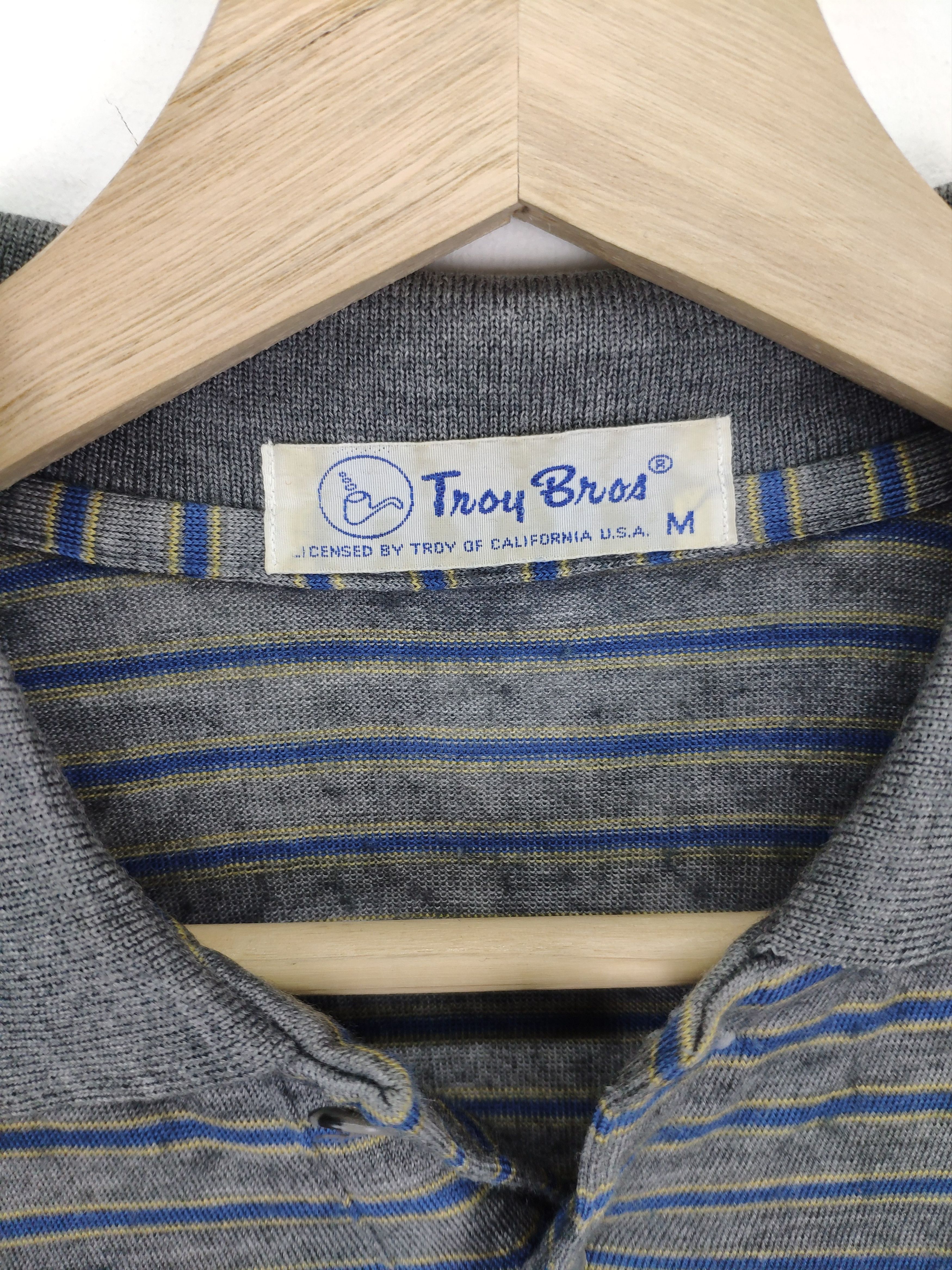 Japanese Brand Vintage Wool Polo Shirt Long Sleeve Troy Bros Size US S / EU 44-46 / 1 - 9 Thumbnail