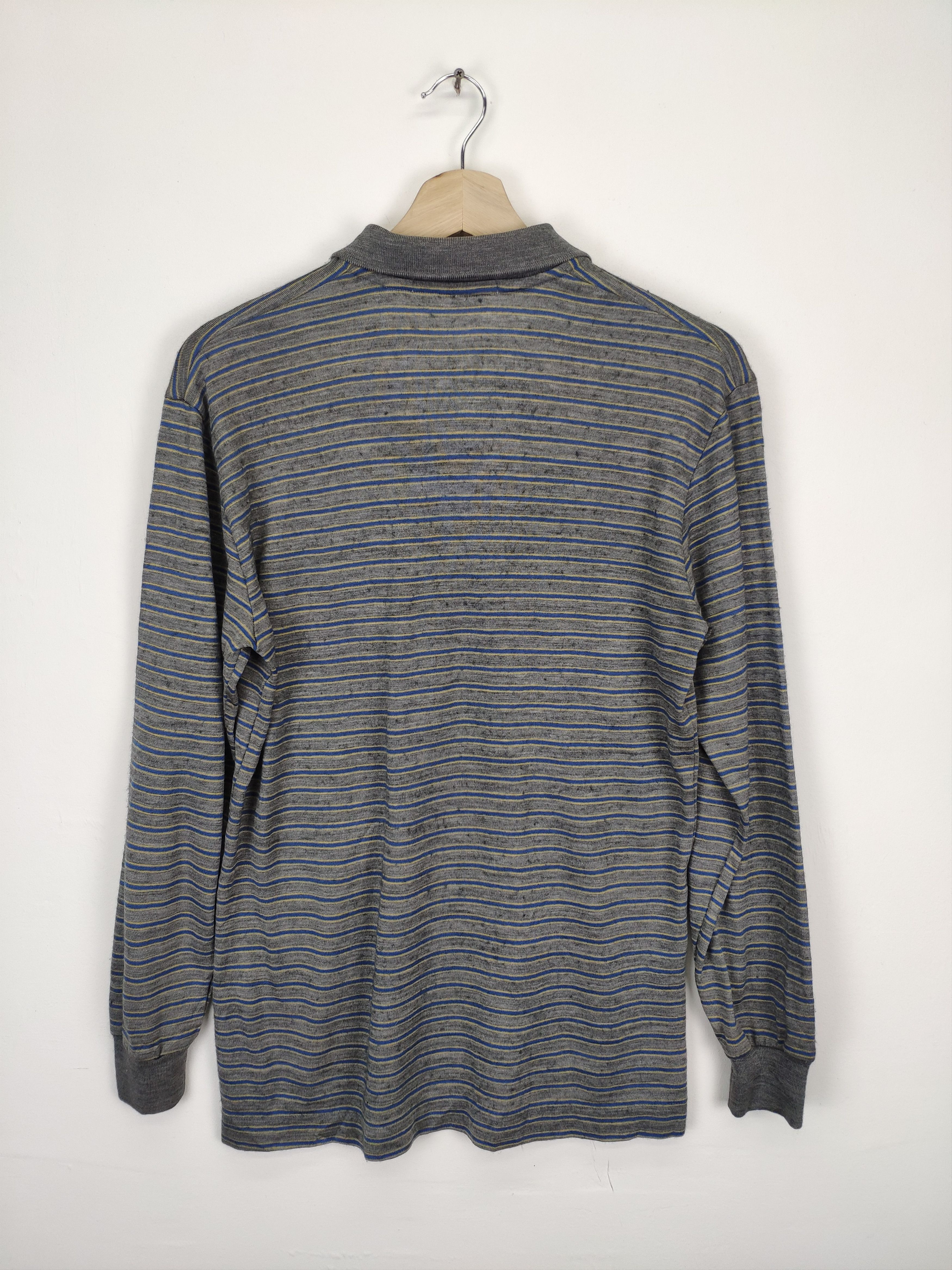 Japanese Brand Vintage Wool Polo Shirt Long Sleeve Troy Bros Size US S / EU 44-46 / 1 - 12 Thumbnail