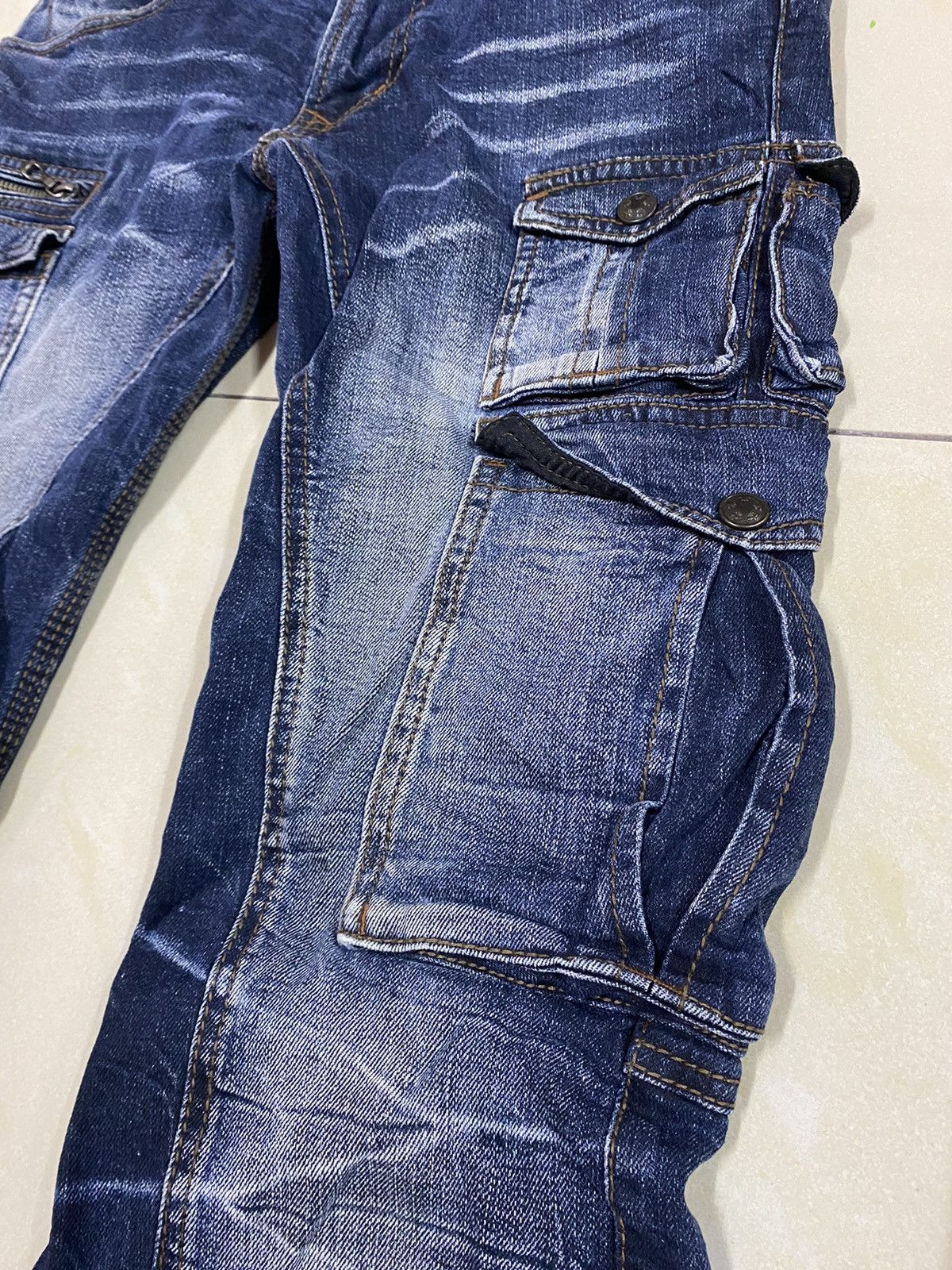 If Six Was Nine × Japanese Brand × Nicole Club Japanese Brand NCFM Cargo Denim Size US 31 - 3 Thumbnail