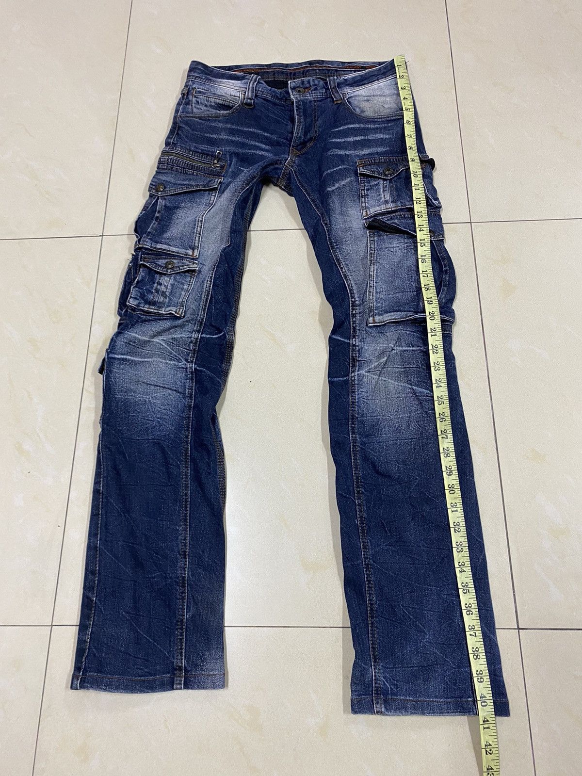 If Six Was Nine × Japanese Brand × Nicole Club Japanese Brand NCFM Cargo Denim Size US 31 - 21 Thumbnail