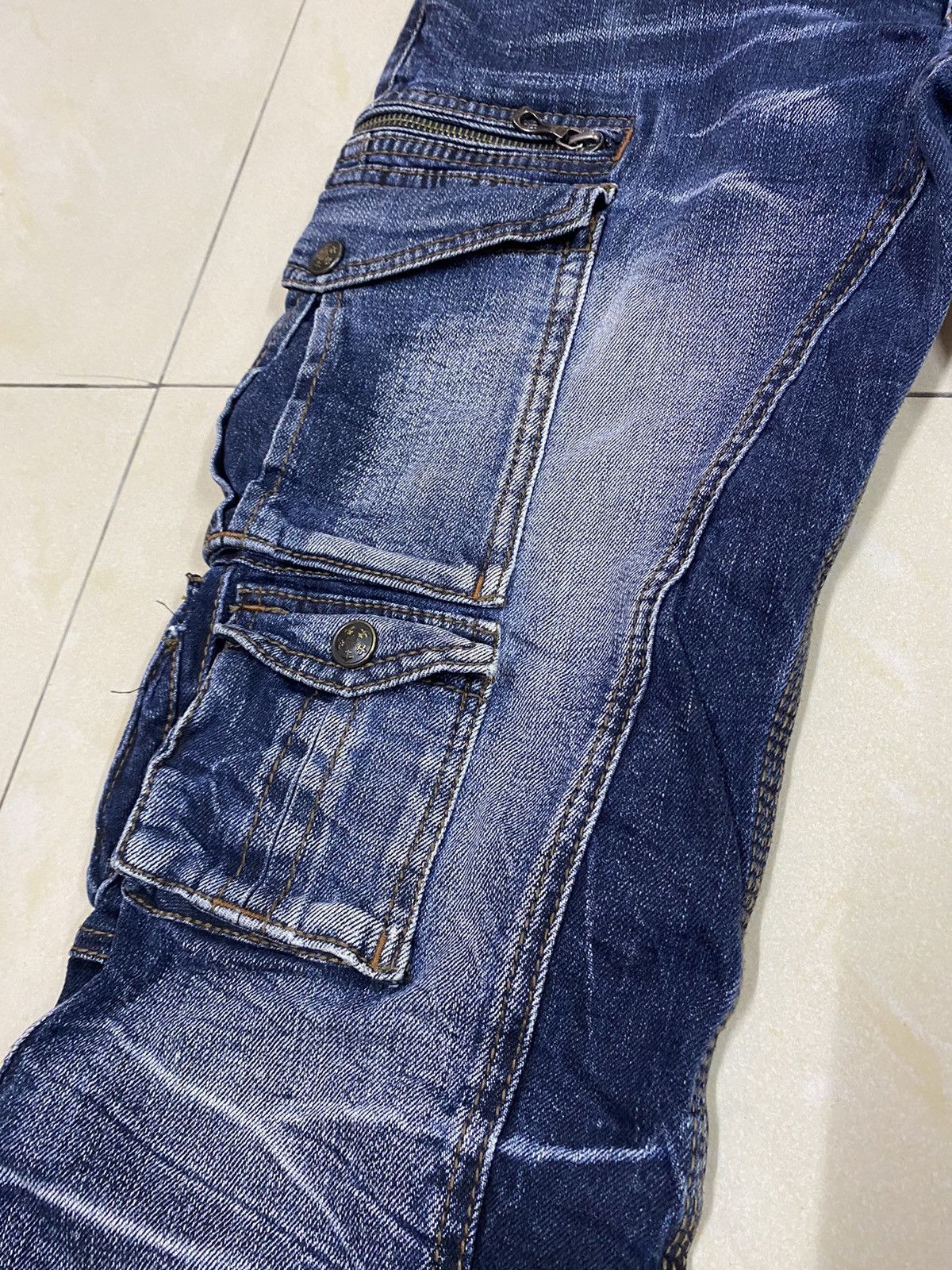 If Six Was Nine × Japanese Brand × Nicole Club Japanese Brand NCFM Cargo Denim Size US 31 - 4 Thumbnail