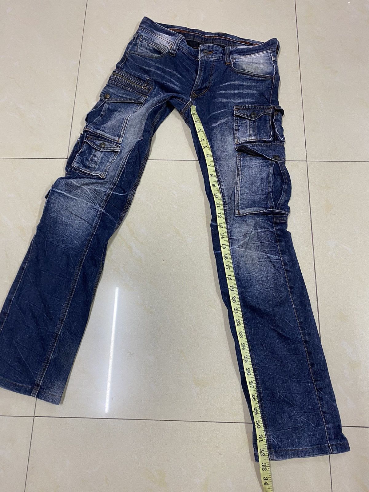If Six Was Nine × Japanese Brand × Nicole Club Japanese Brand NCFM Cargo Denim Size US 31 - 20 Thumbnail