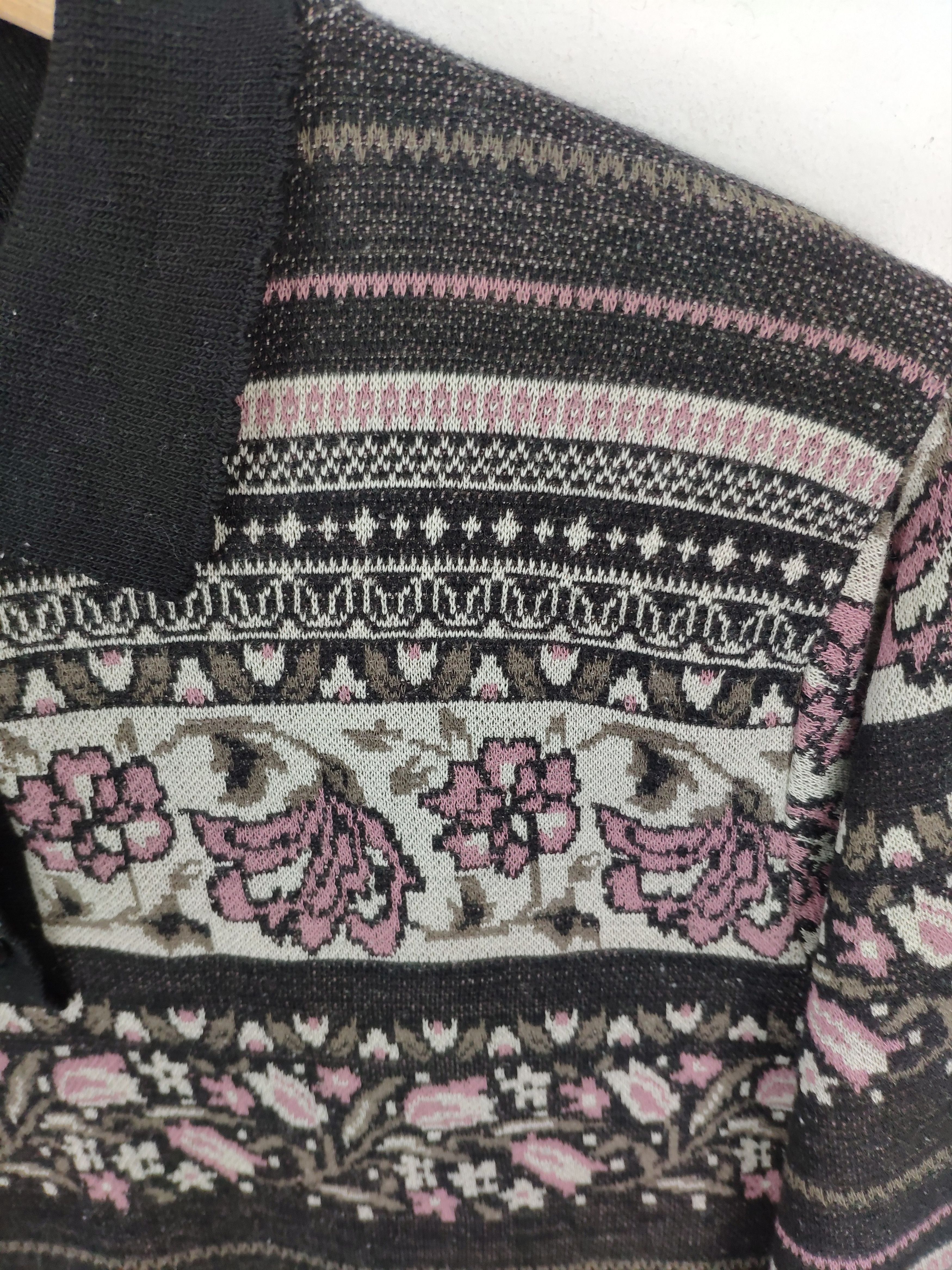 Designer × Japanese Brand × Vintage Vintage Polo Shirt Flower Motif Size M / US 6-8 / IT 42-44 - 6 Thumbnail