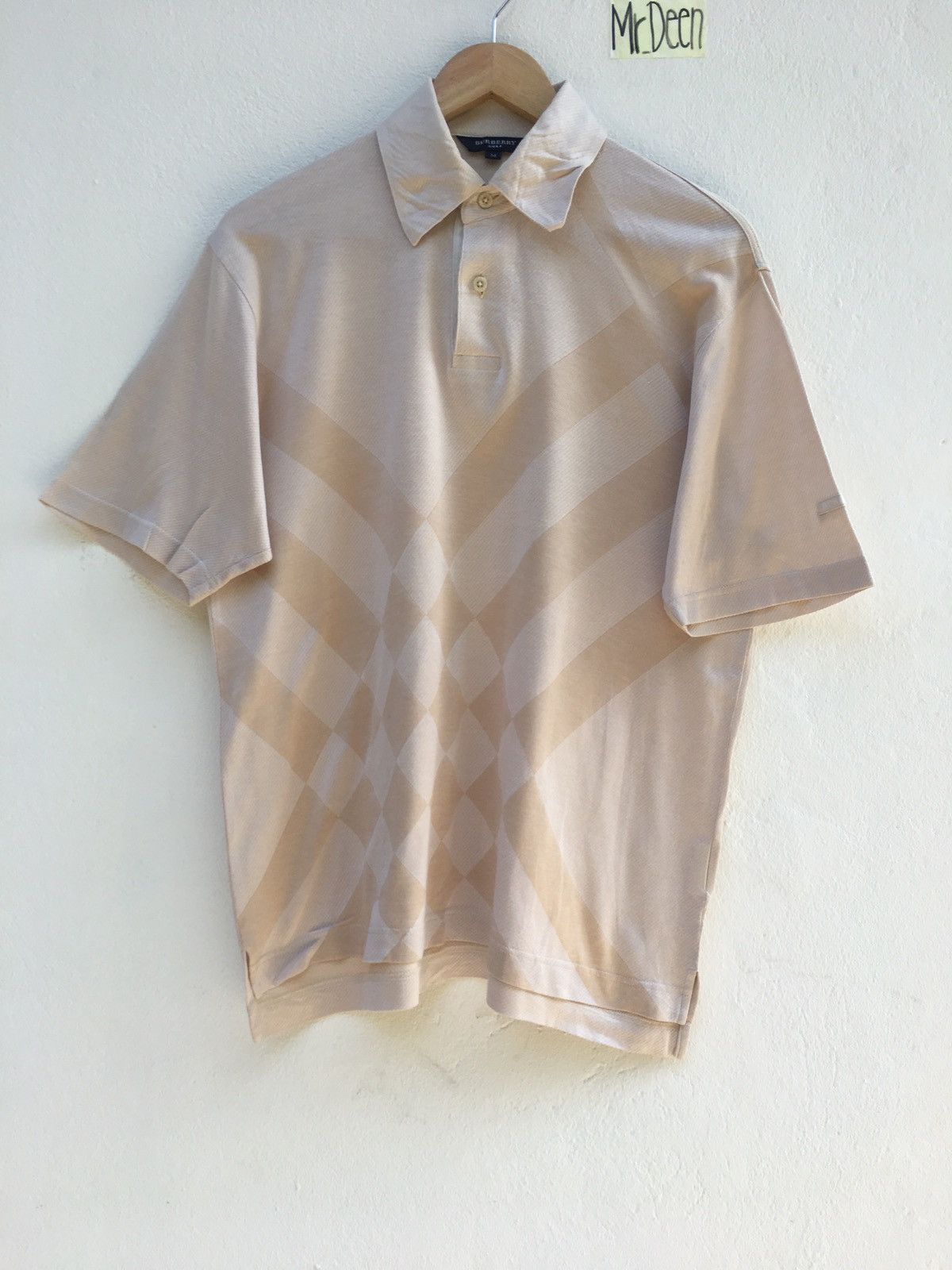 Burberry Vintage Burberry Golf Collar Shirt Size US M / EU 48-50 / 2 - 1 Thumbnail
