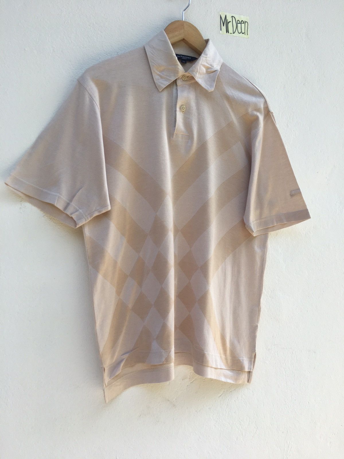 Burberry Vintage Burberry Golf Collar Shirt Size US M / EU 48-50 / 2 - 2 Thumbnail