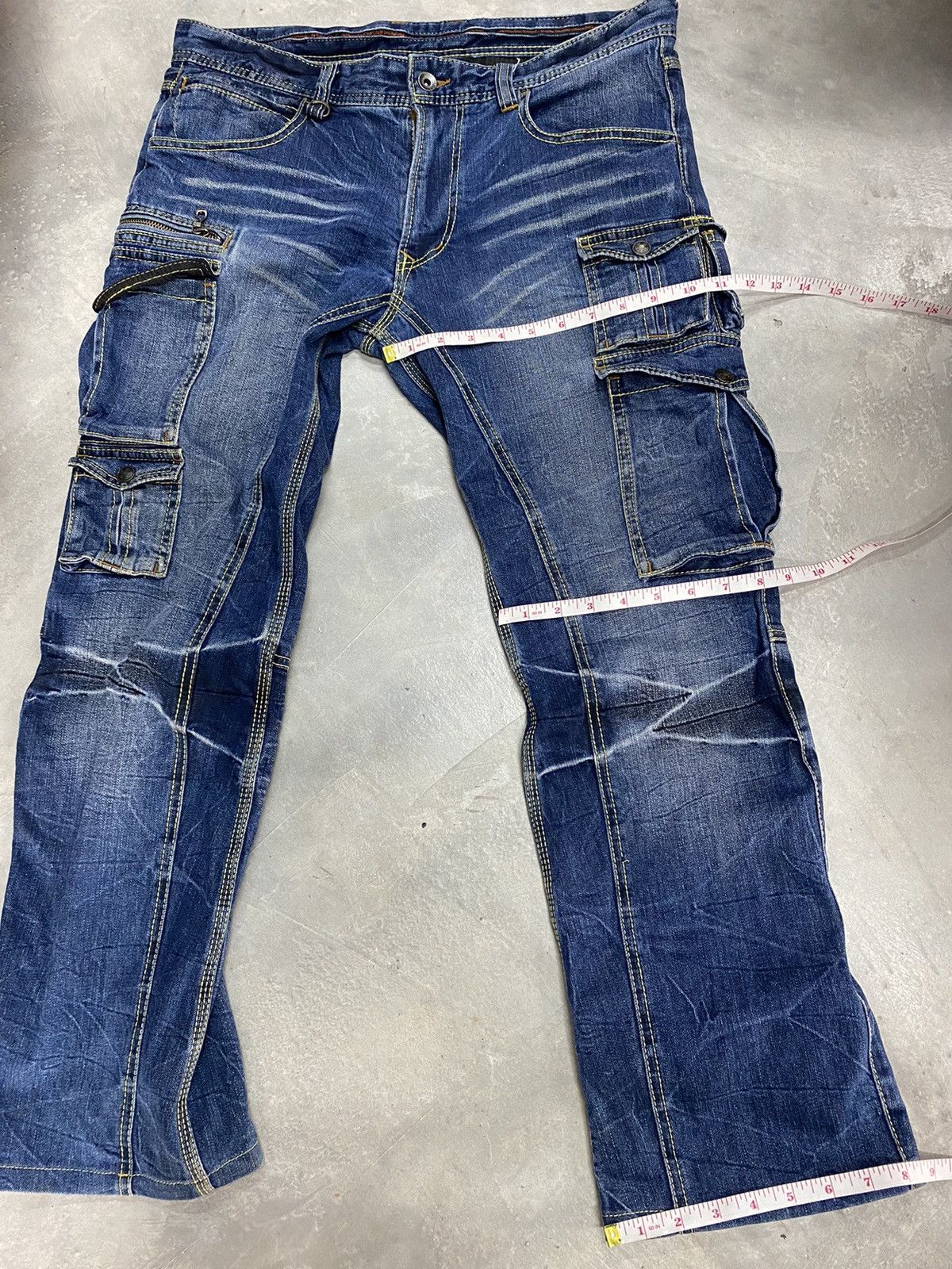 If Six Was Nine × Japanese Brand Japanese Brand NCFM Cargo Denim Size US 34 / EU 50 - 12 Thumbnail