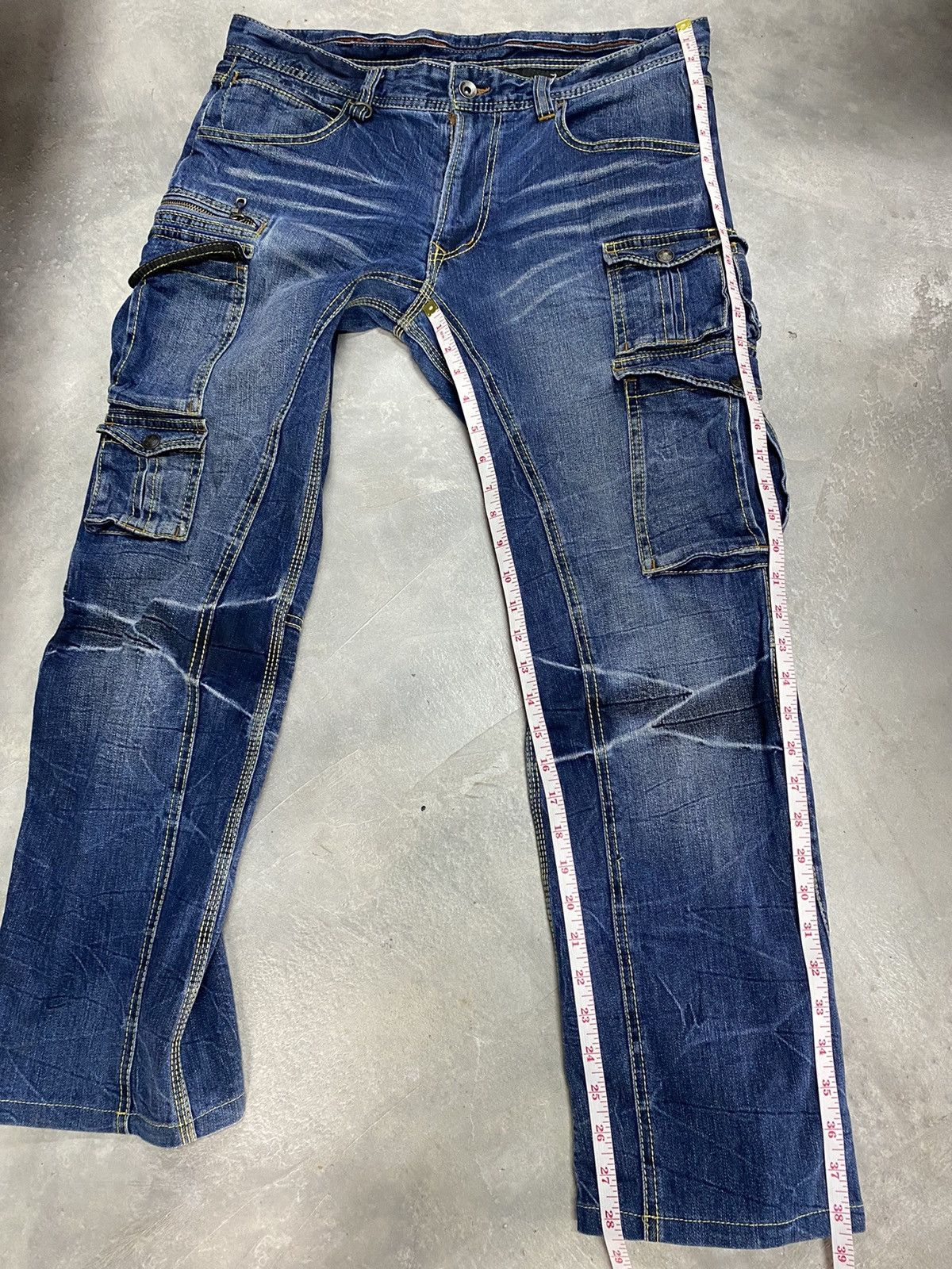 If Six Was Nine × Japanese Brand Japanese Brand NCFM Cargo Denim Size US 34 / EU 50 - 13 Thumbnail