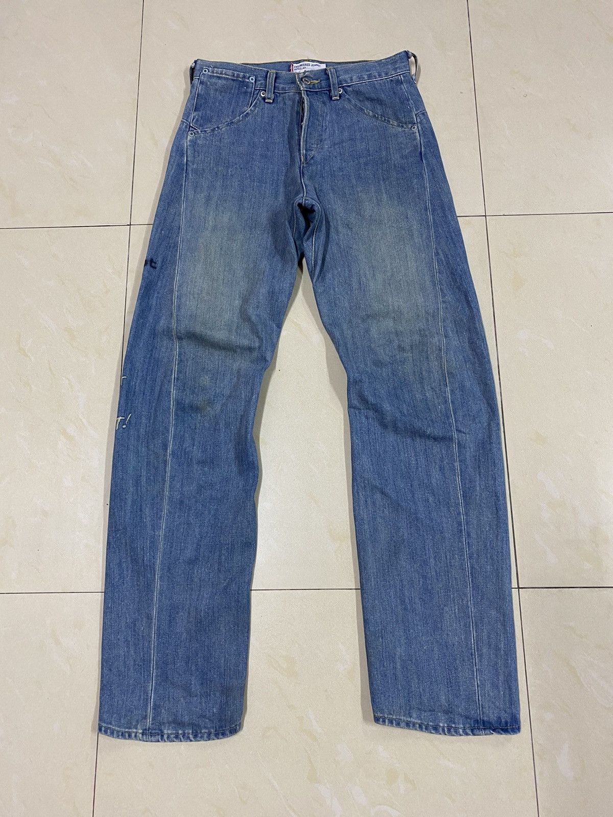 Levi's Levis Engineered With Script A Teenage Riots Denim Size US 30 / EU 46 - 2 Thumbnail