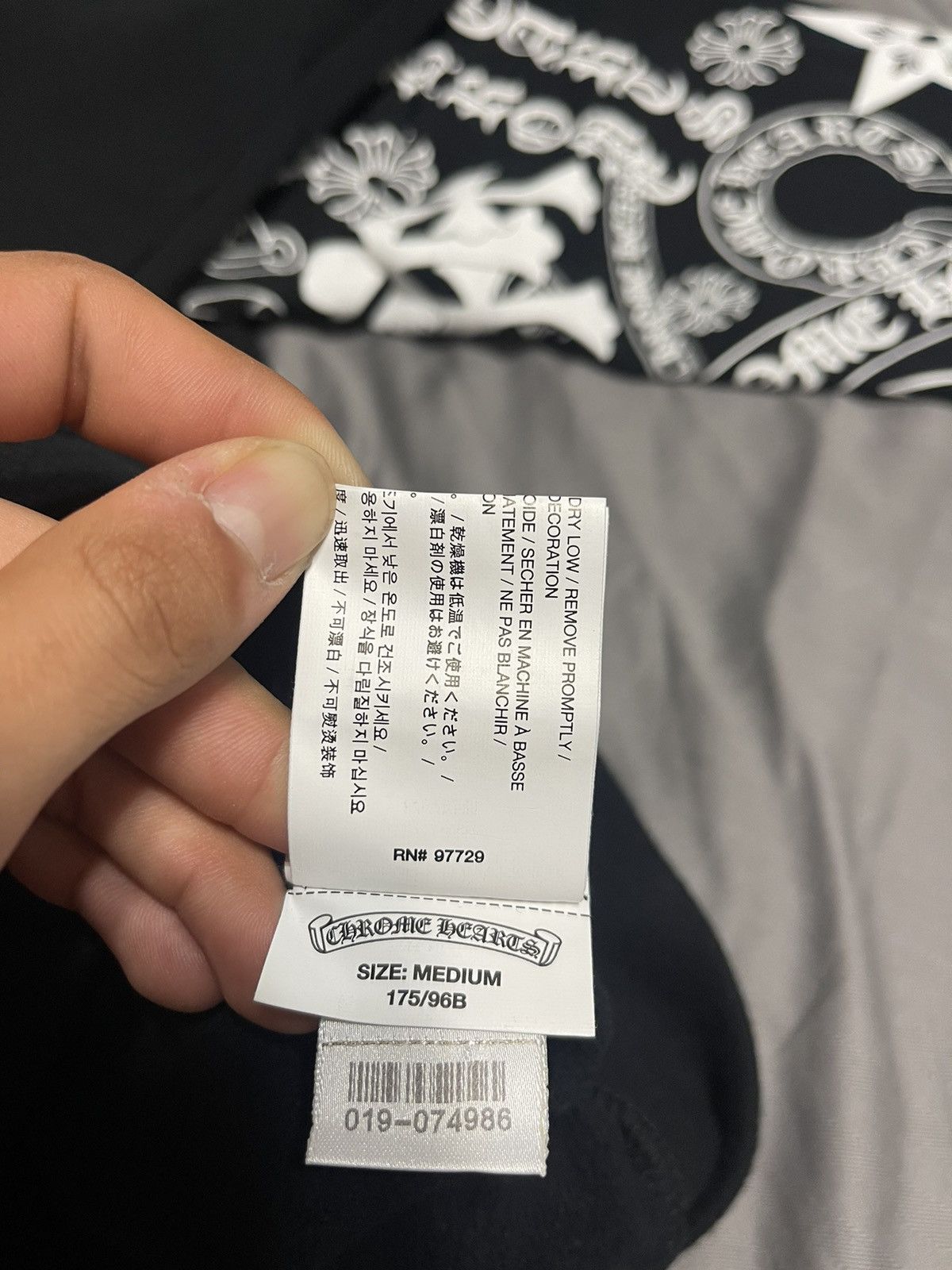 Chrome Hearts Chrome Hearts All Over Logo Sleeve Hoodie Size US M / EU 48-50 / 2 - 10 Thumbnail