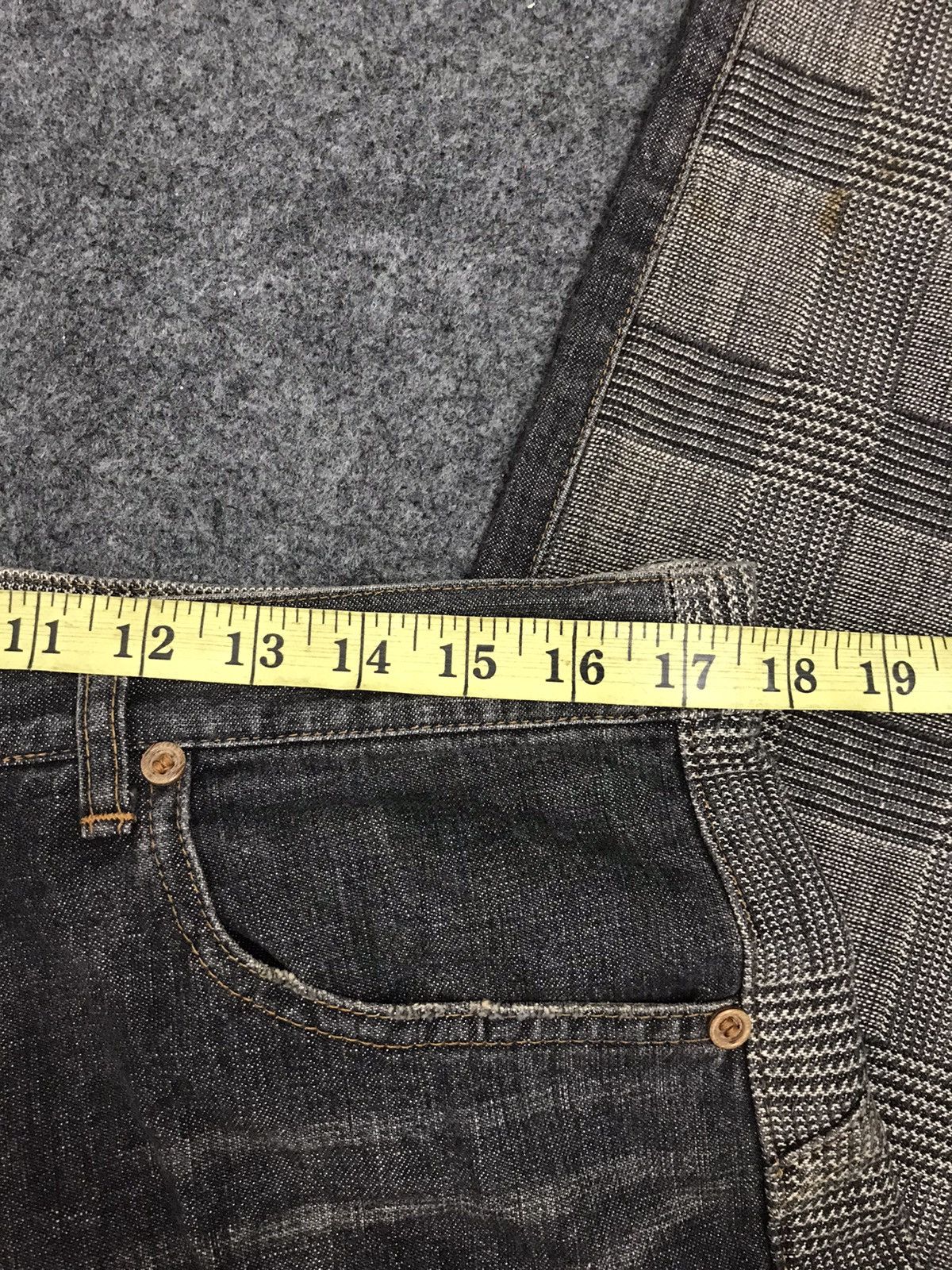Japanese Brand Rare Vintage Sifucy Patchwork Hickory Plaid Check Pants Size US 34 / EU 50 - 5 Thumbnail