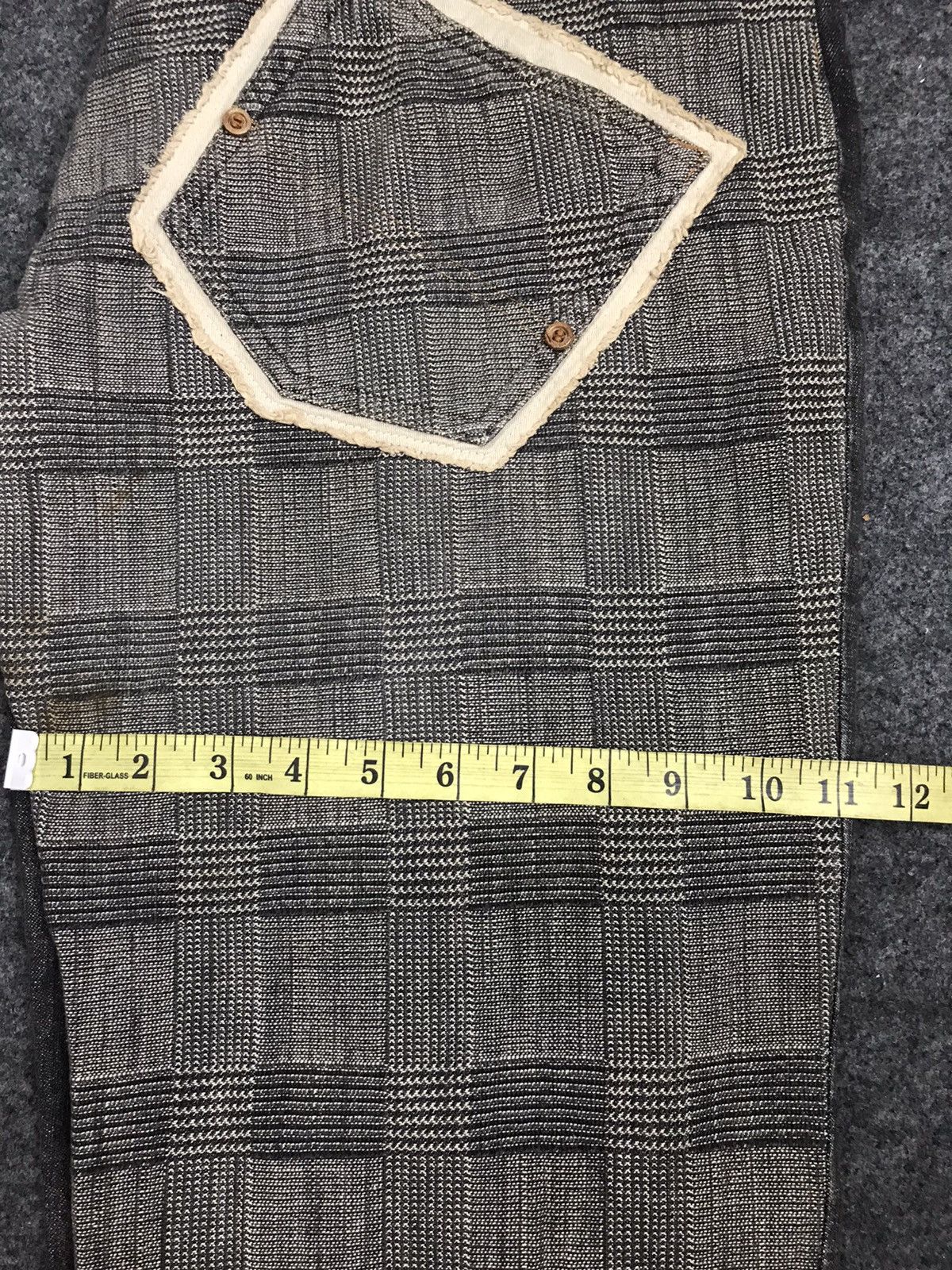 Japanese Brand Rare Vintage Sifucy Patchwork Hickory Plaid Check Pants Size US 34 / EU 50 - 10 Thumbnail