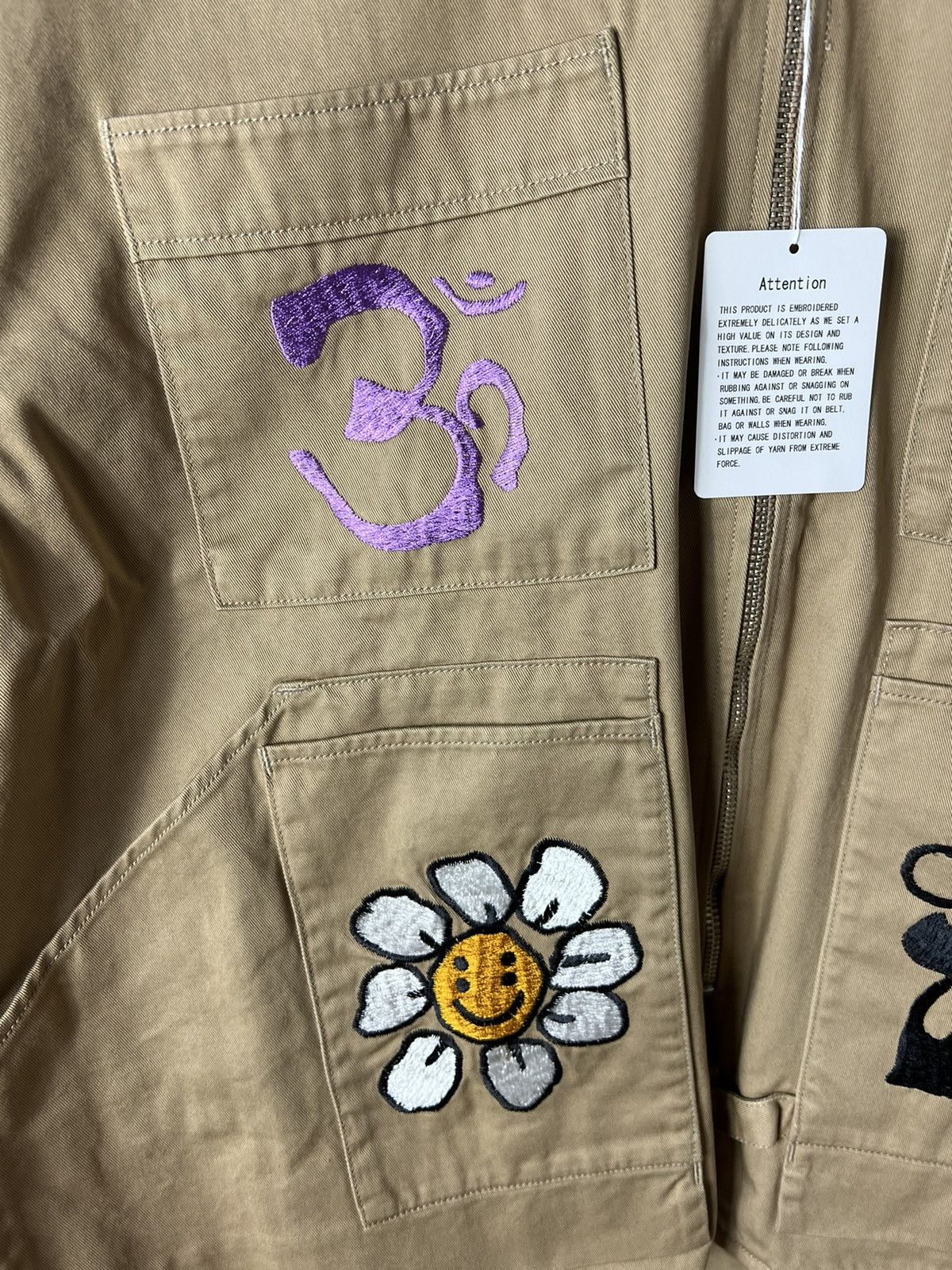 Cactus Plant Flea Market × Human Made Cactus Plant Knowledge Work Embroidered Zip Up Jacket Size US L / EU 52-54 / 3 - 5 Thumbnail