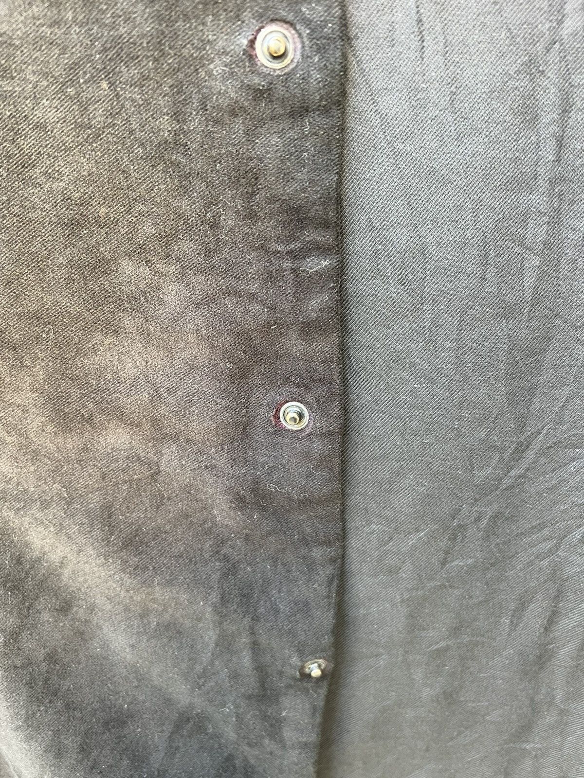 Emporio Armani VTG 90s Emporio Armani Sun Fade Black Moleskin Cotton Shirt Size US L / EU 52-54 / 3 - 14 Thumbnail