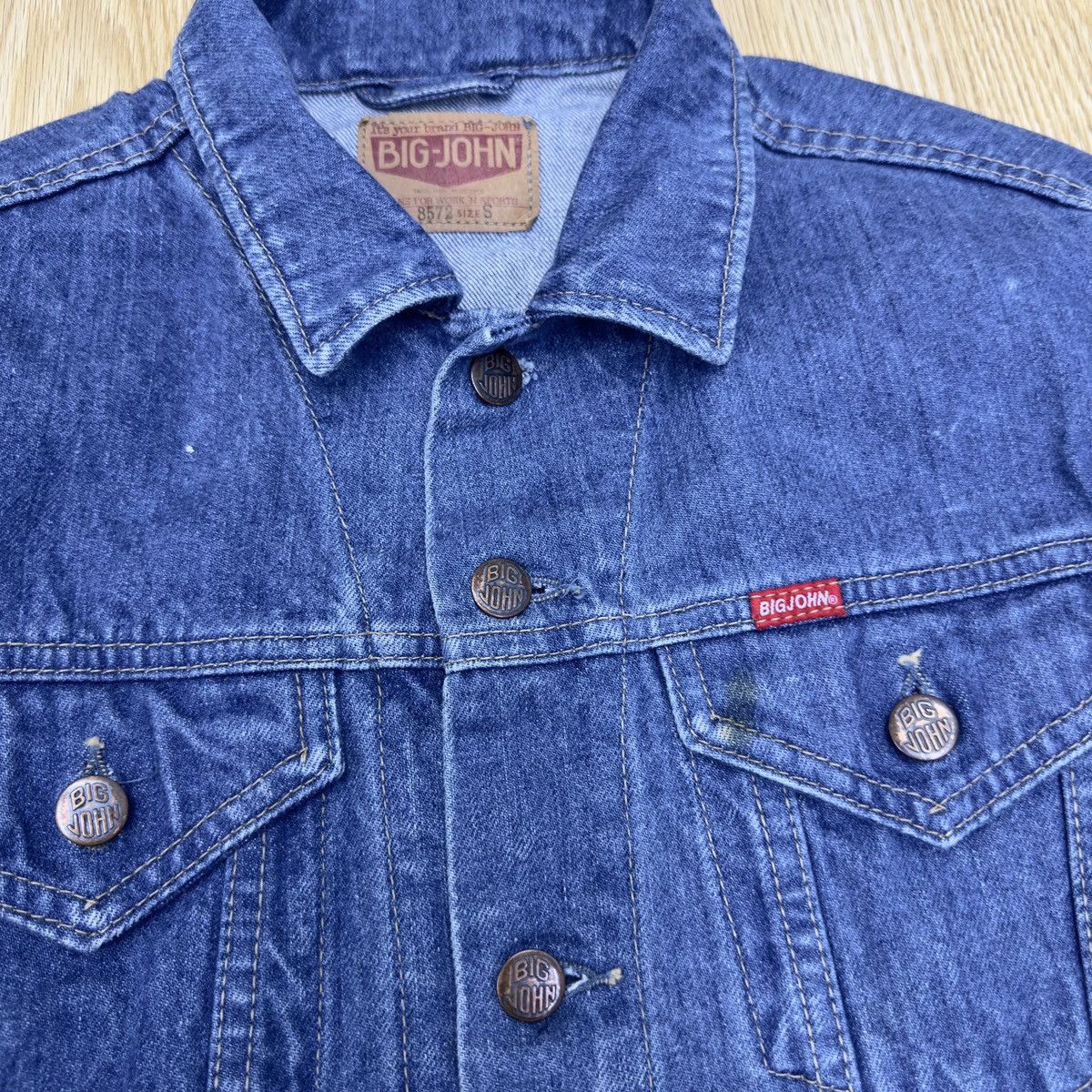 Big John Vintage 90s Bigjohn Denim Jacket JJ10 Size US XS / EU 42 / 0 - 4 Thumbnail
