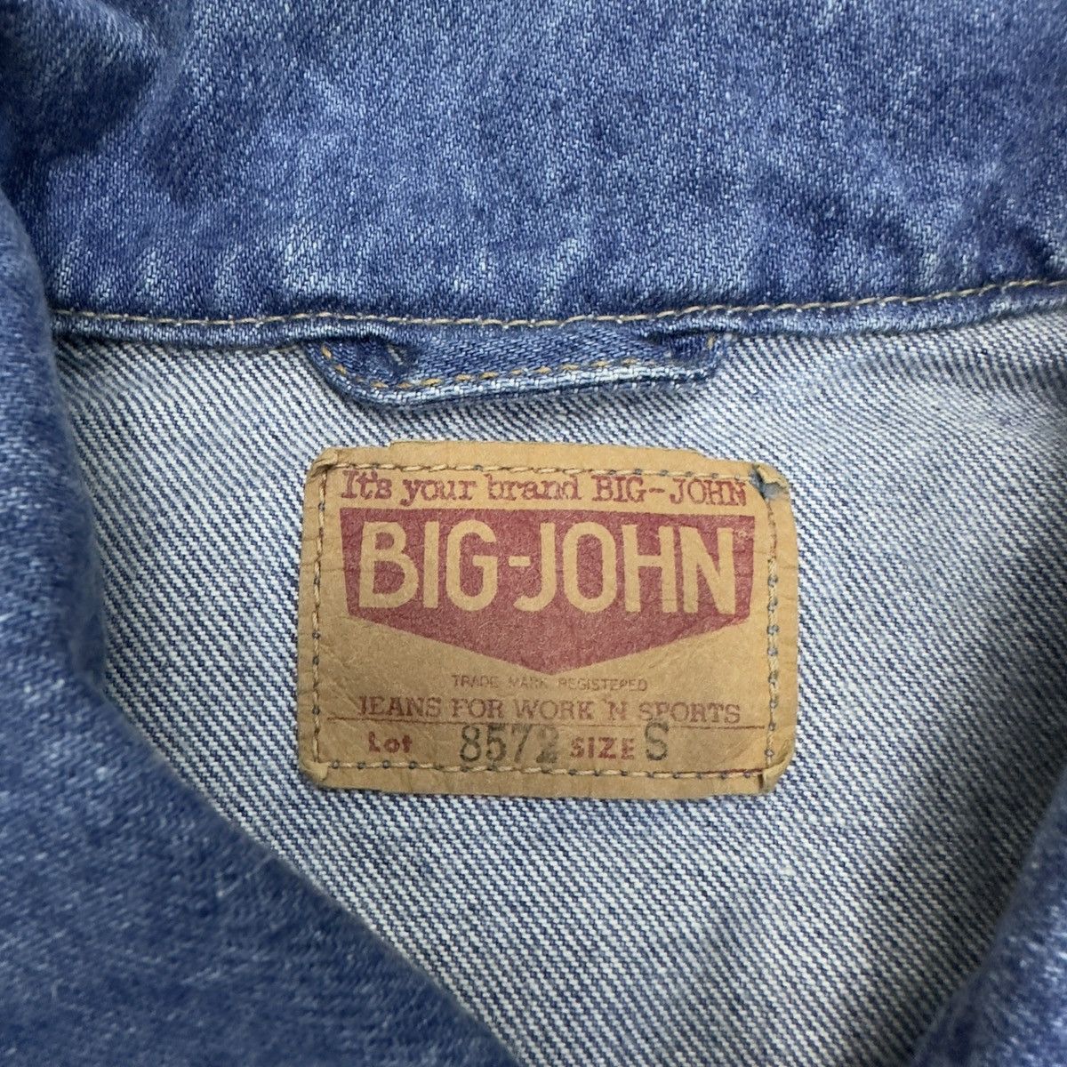 Big John Vintage 90s Bigjohn Denim Jacket JJ10 Size US XS / EU 42 / 0 - 9 Thumbnail