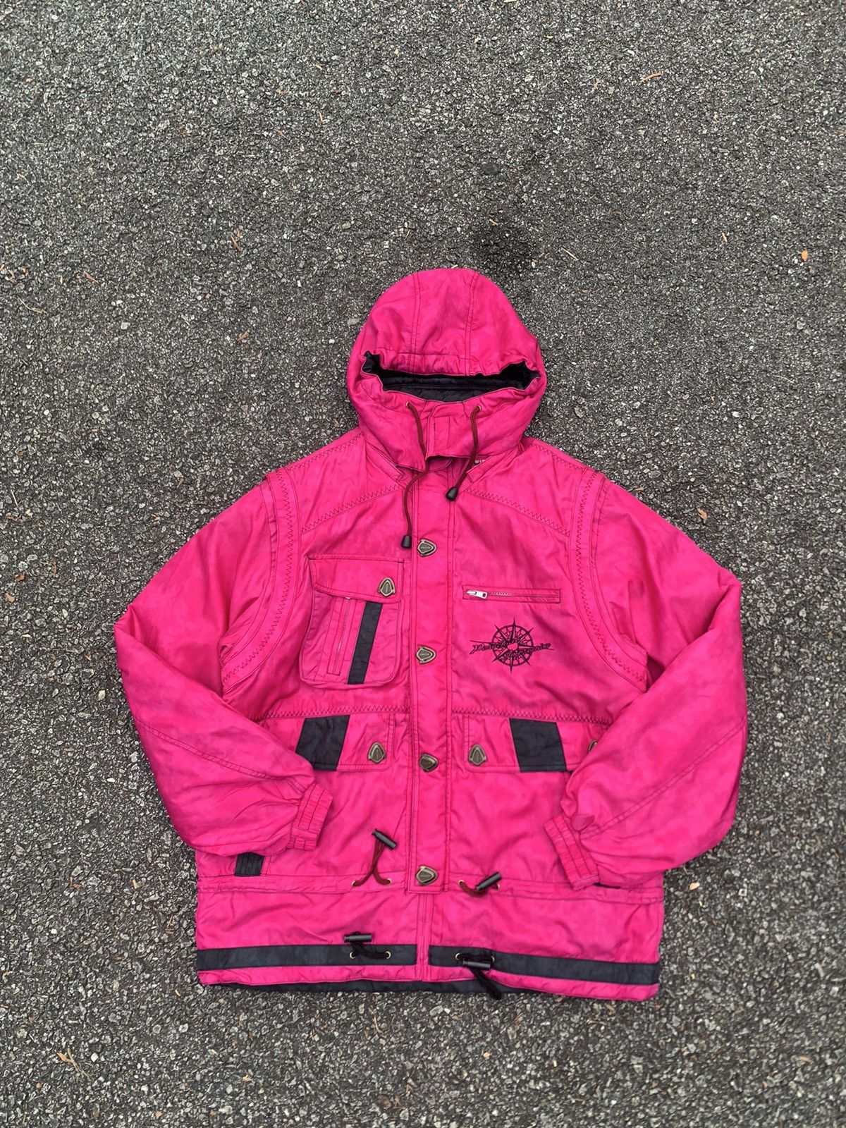Japanese Brand ⛷️Vintage WINDEX Beautiful Plash Pink Ski Jacket Size US XL / EU 56 / 4 - 2 Thumbnail