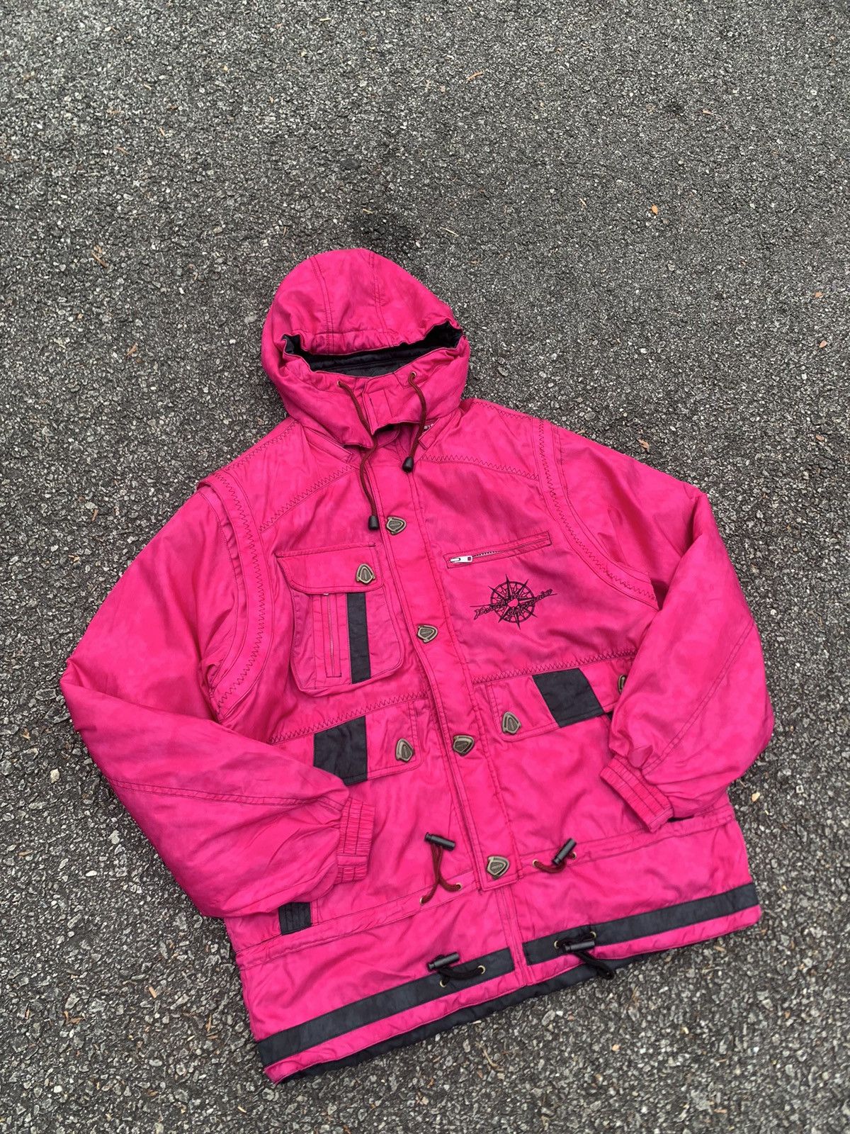Japanese Brand ⛷️Vintage WINDEX Beautiful Plash Pink Ski Jacket Size US XL / EU 56 / 4 - 9 Thumbnail