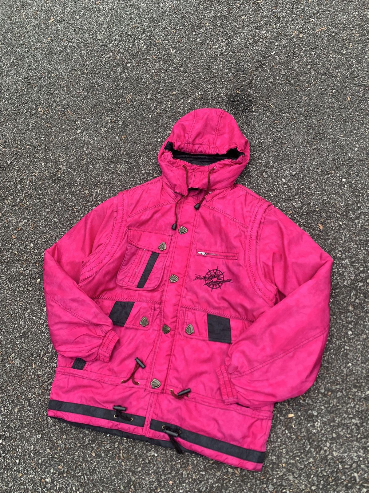 Japanese Brand ⛷️Vintage WINDEX Beautiful Plash Pink Ski Jacket Size US XL / EU 56 / 4 - 3 Thumbnail