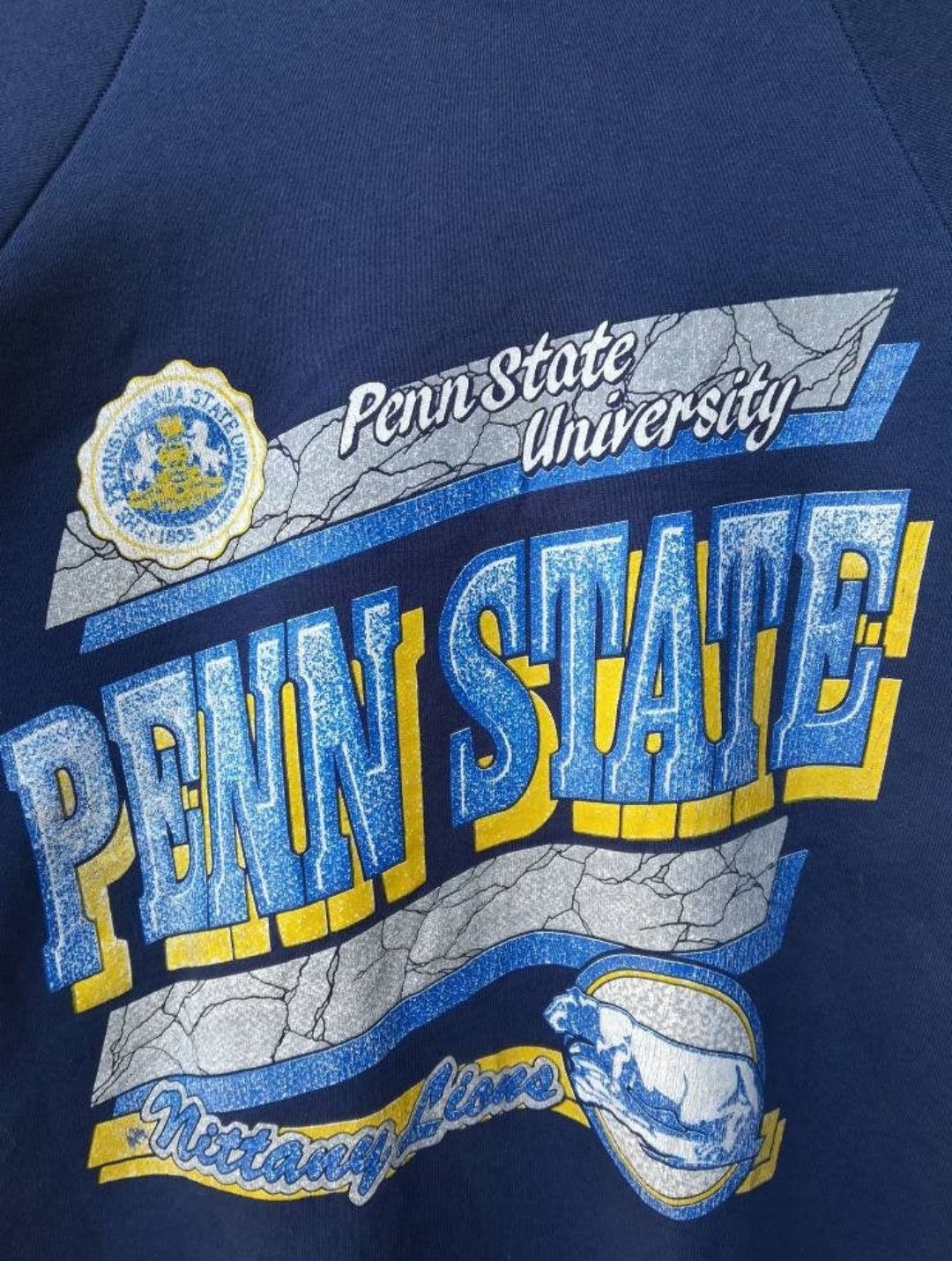 Vintage Vintage 80s Penn State University Pennsylvania Sweatshirt Size US L / EU 52-54 / 3 - 2 Thumbnail
