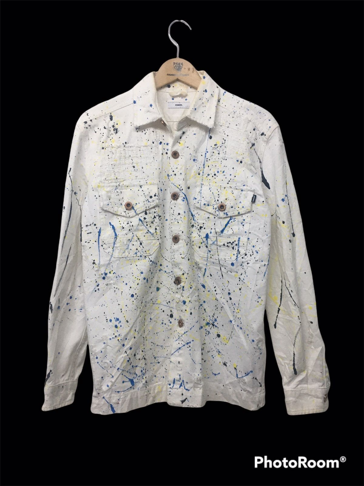 Diesel Diesel Distressed Painted Denim jacket Size US M / EU 48-50 / 2 - 1 Thumbnail